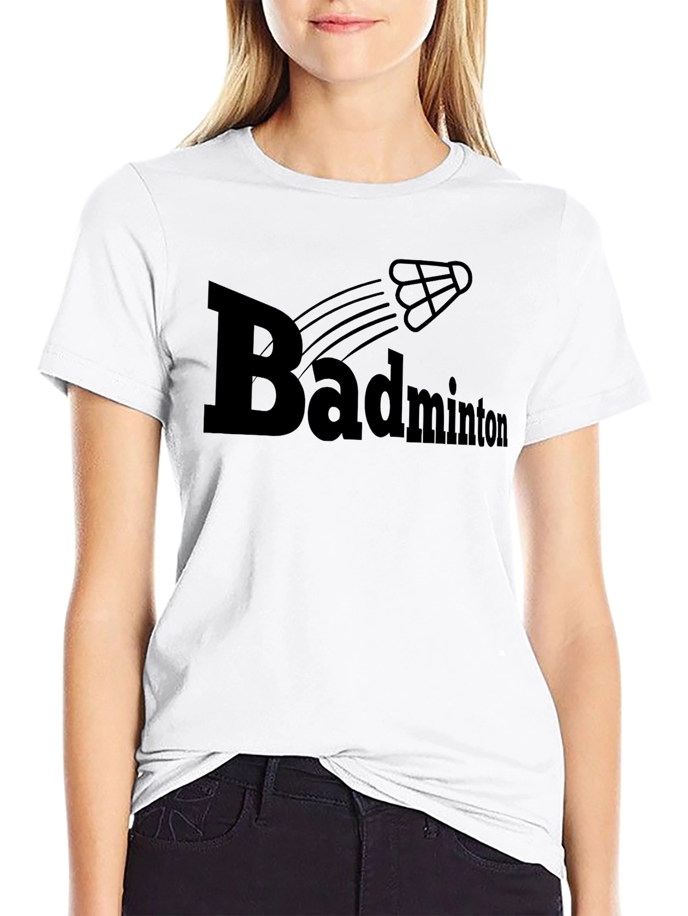 Badminton Graphic Tee - Sporty & Stylish