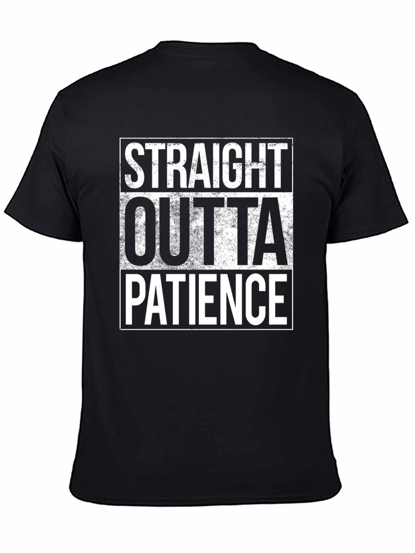 Straight Outta Patience Graphic Tee - Black