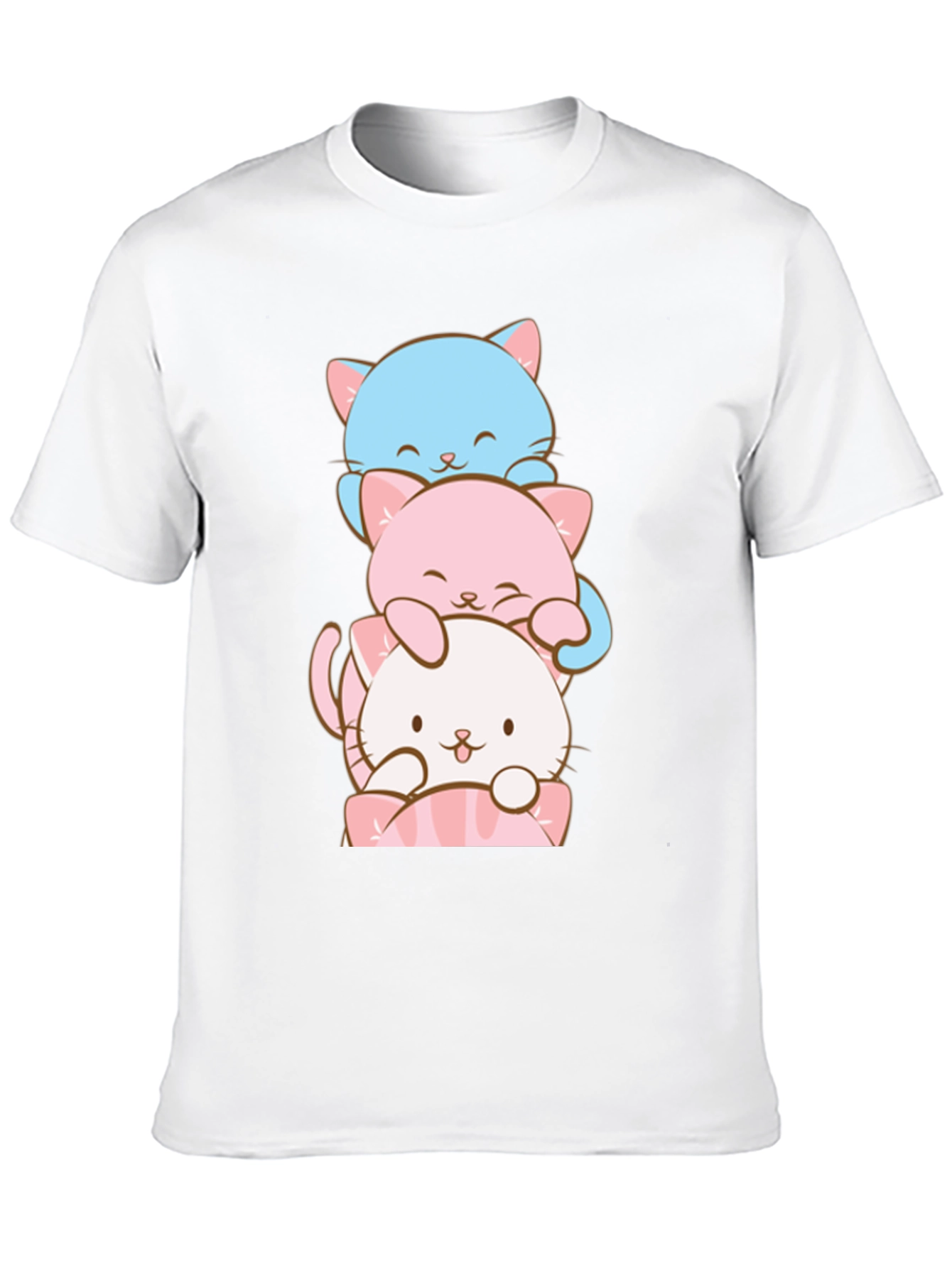 Stacked Cats Graphic T-Shirt - Soft Cotton Tee