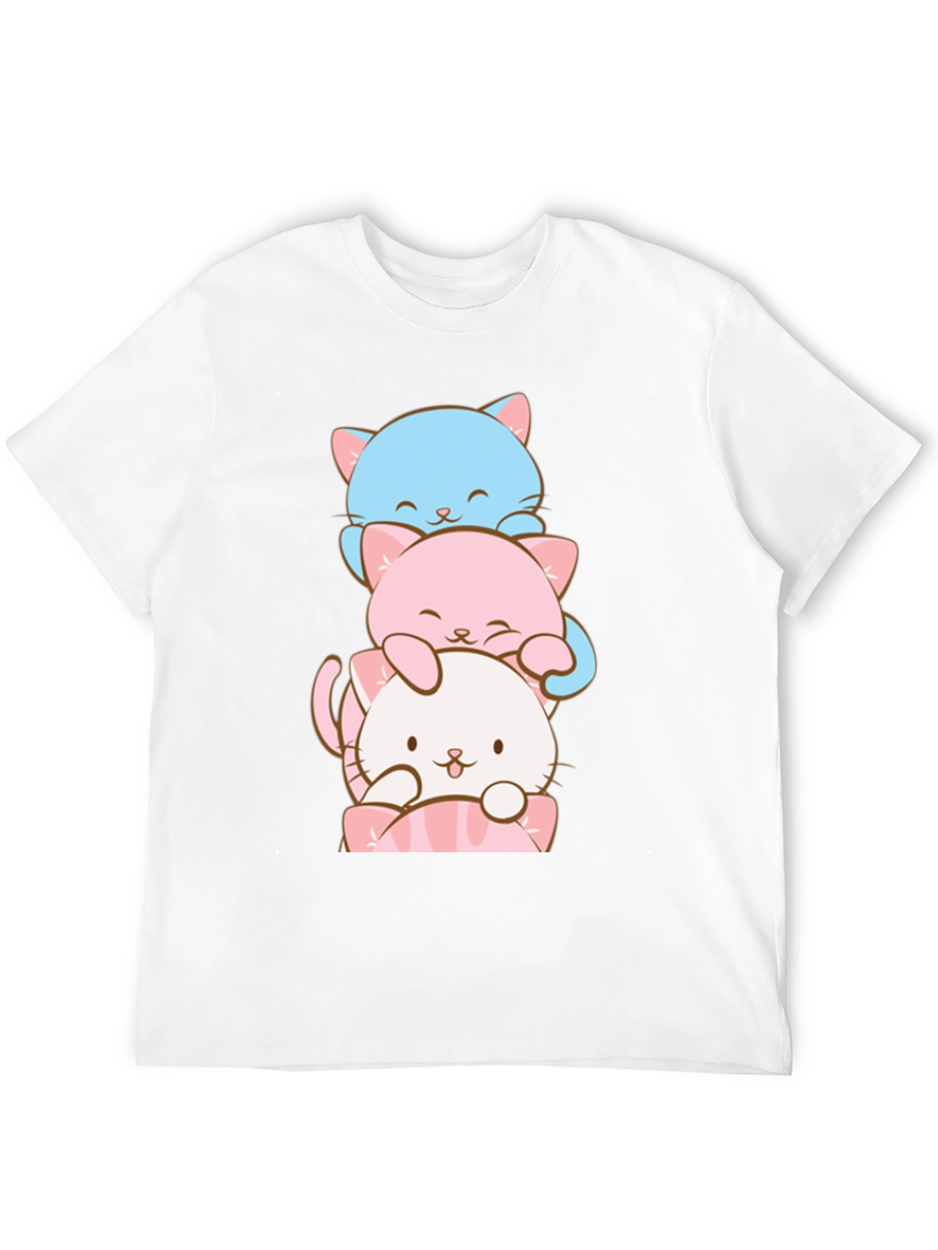 Stacked Cats Graphic T-Shirt - Soft Cotton Tee