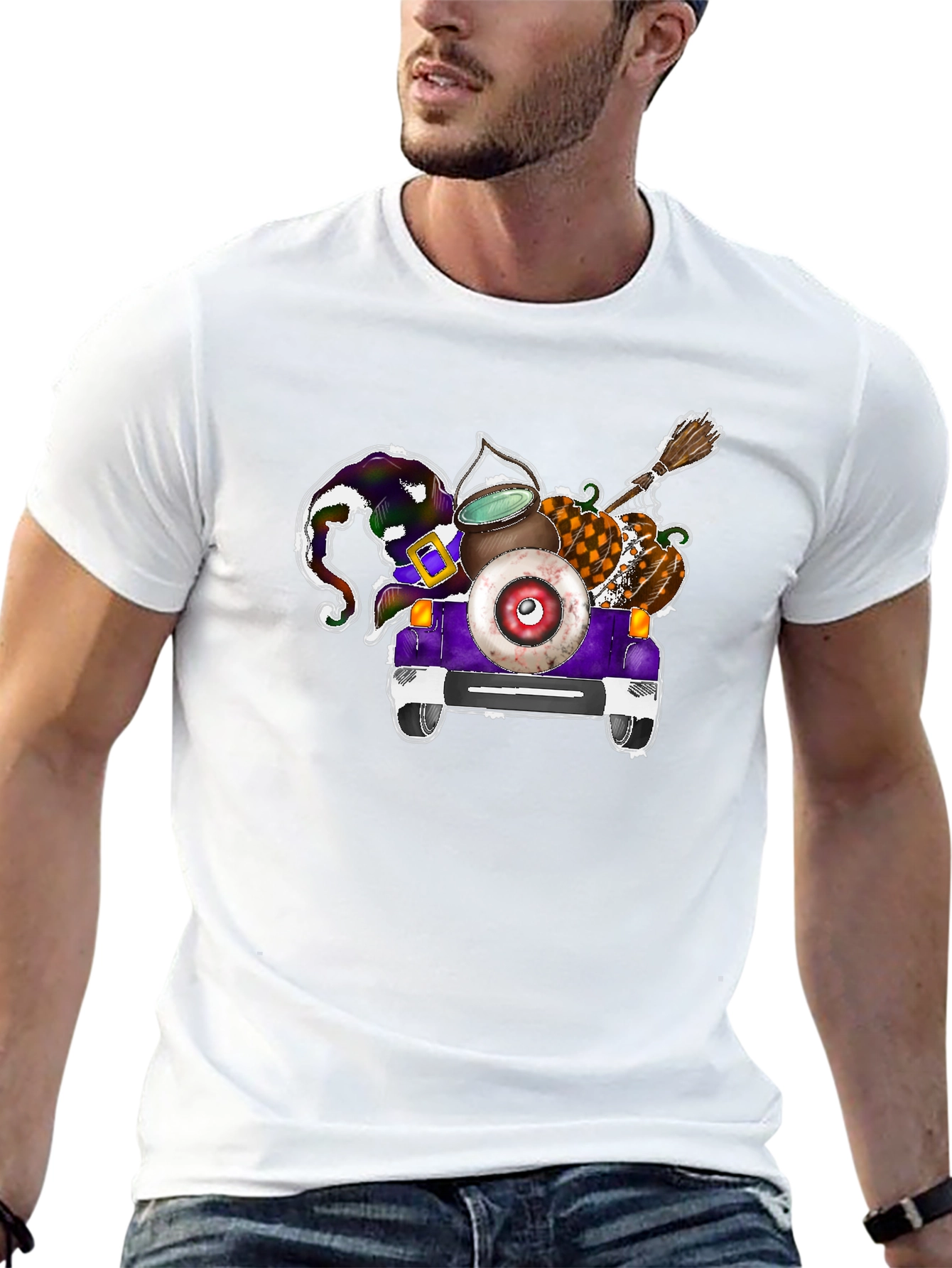 Halloween Jeep Graphic Tee