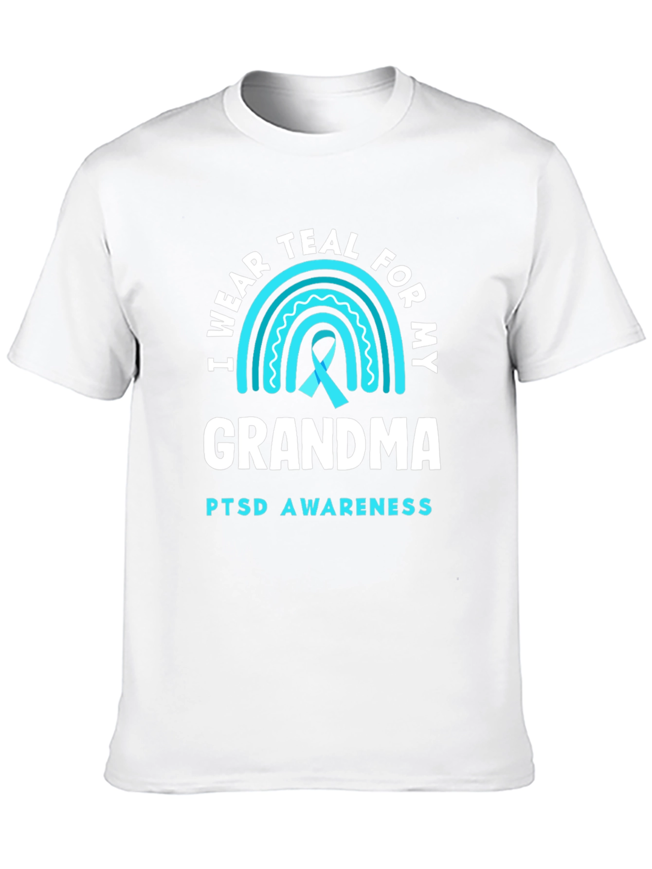 Teal PTSD Awareness T-Shirt - Grandma Support