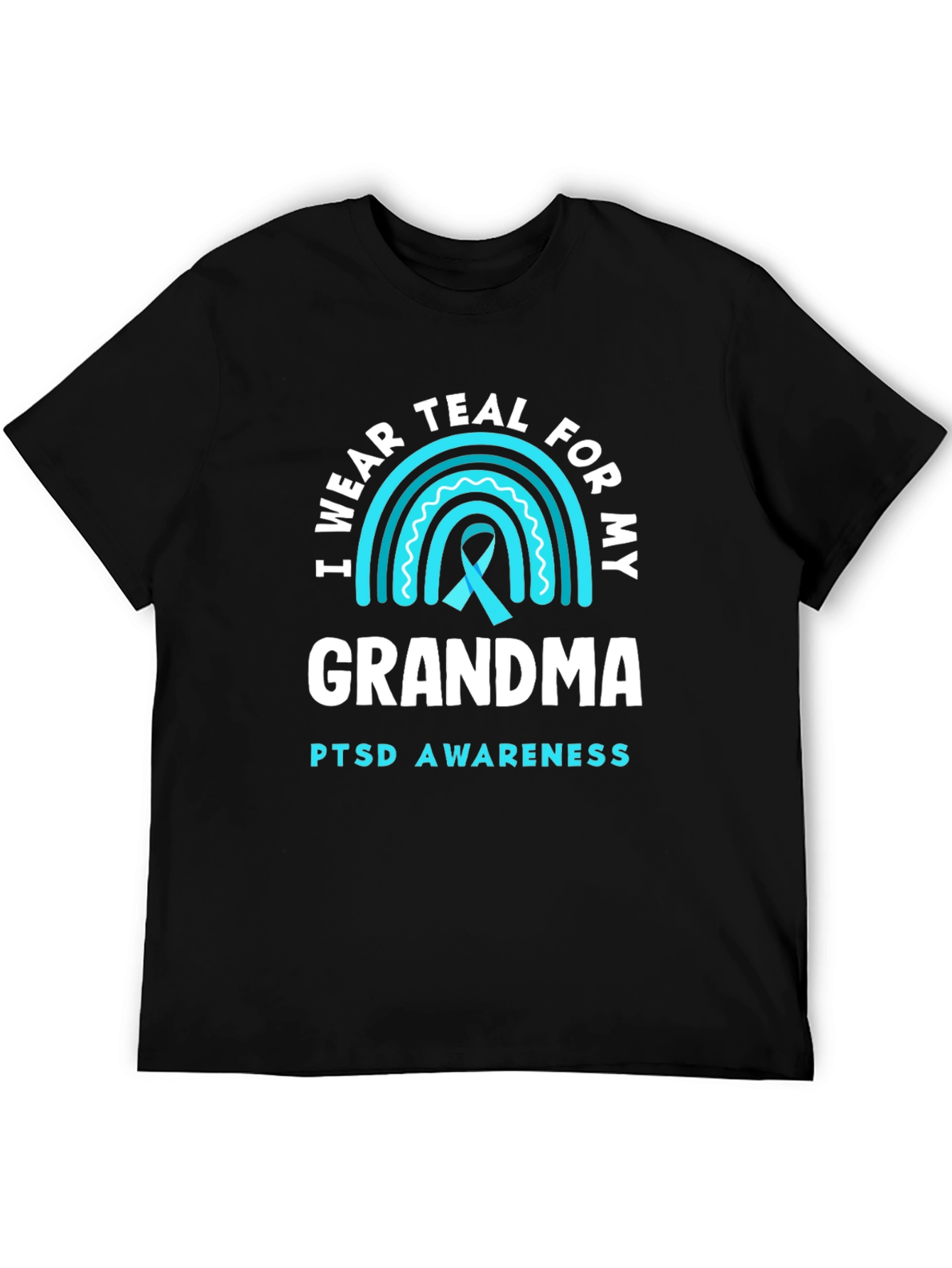 Teal PTSD Awareness T-Shirt - Grandma Support