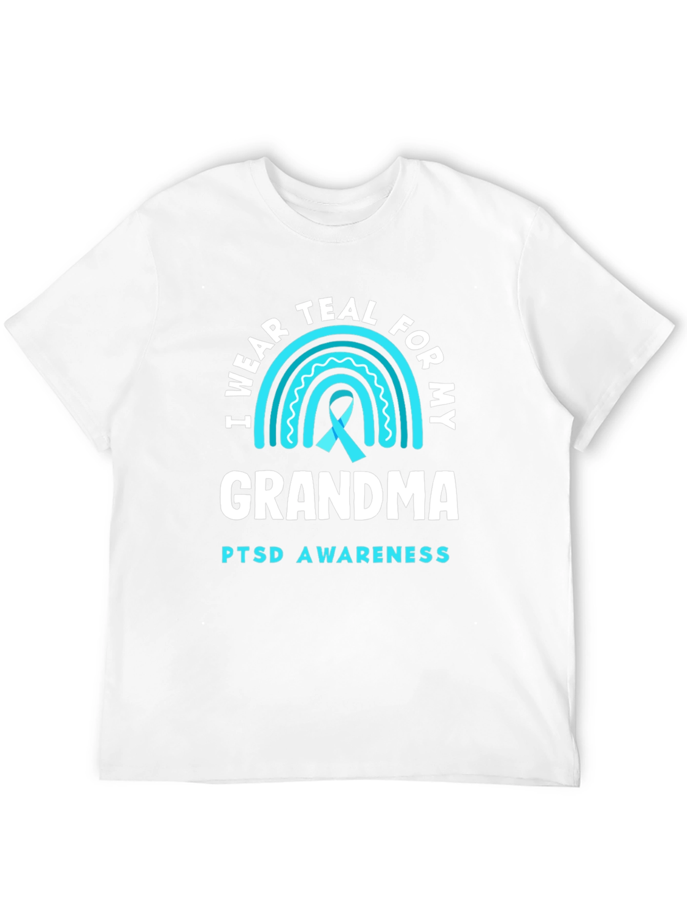 Teal PTSD Awareness T-Shirt - Grandma Support