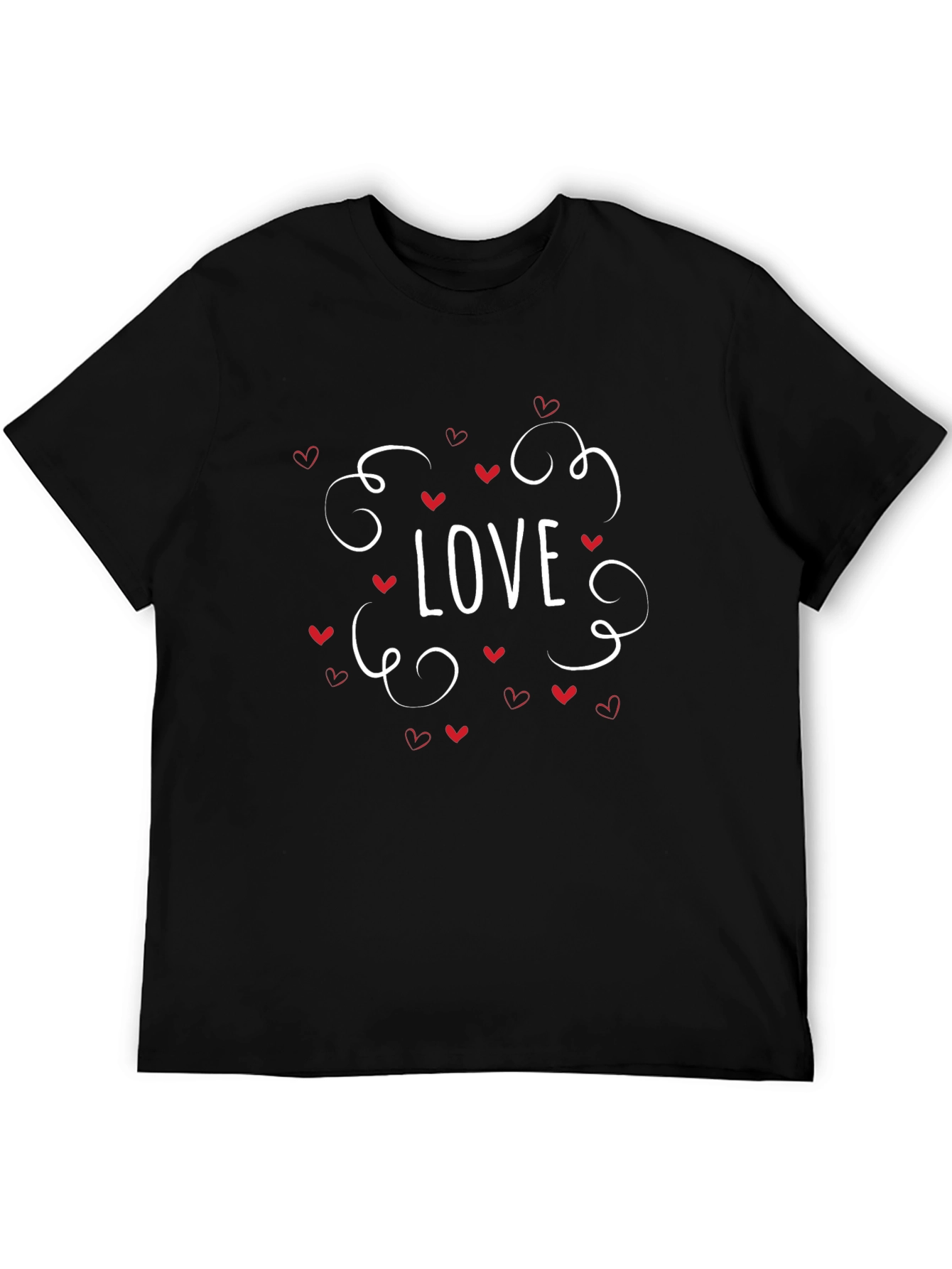 Love Graphic Tee - Black Casual T-Shirt