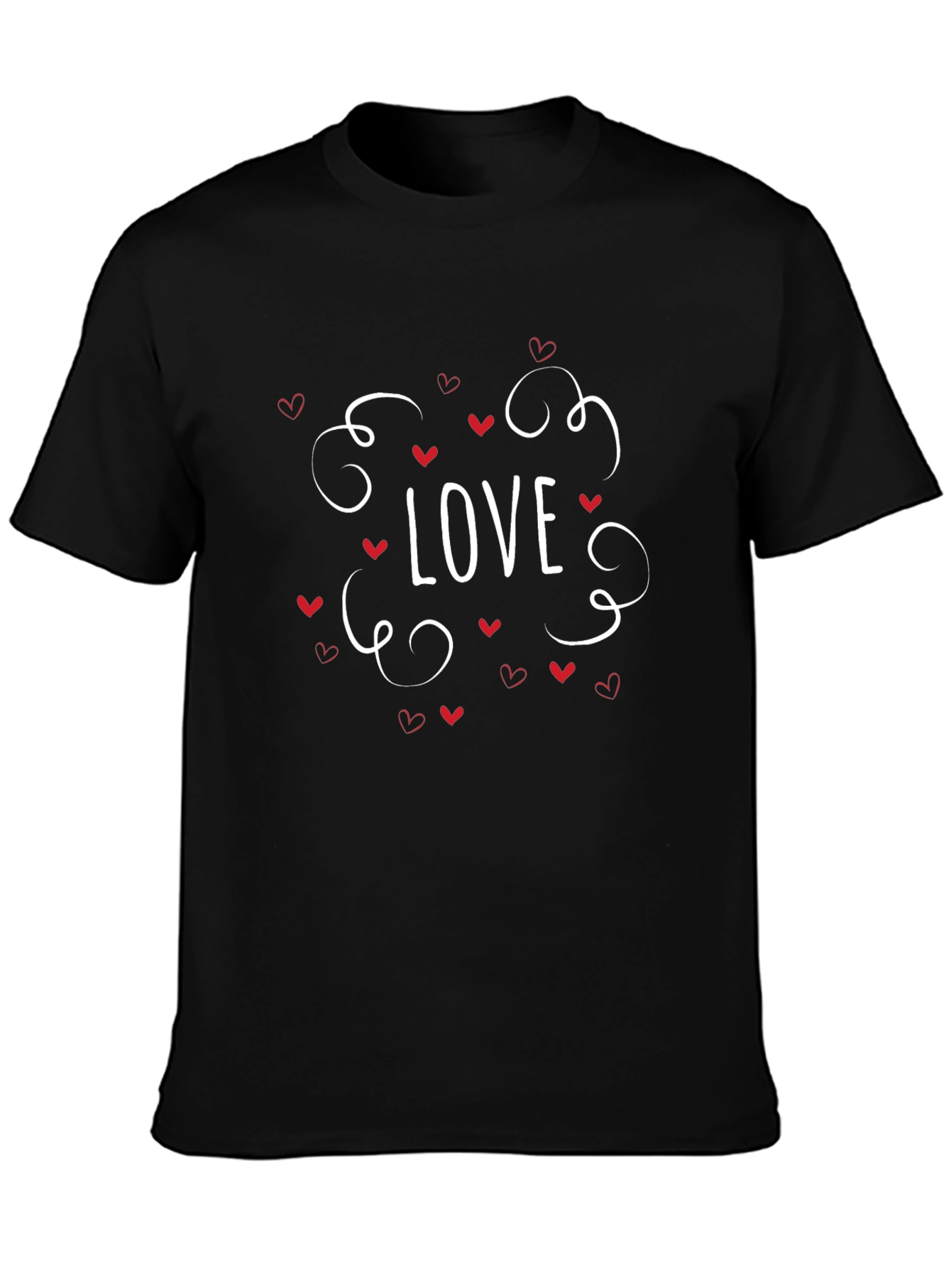 Love Graphic Tee - Black Casual T-Shirt