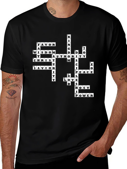 Christian Crossword T-Shirt - Faith Inspired Apparel