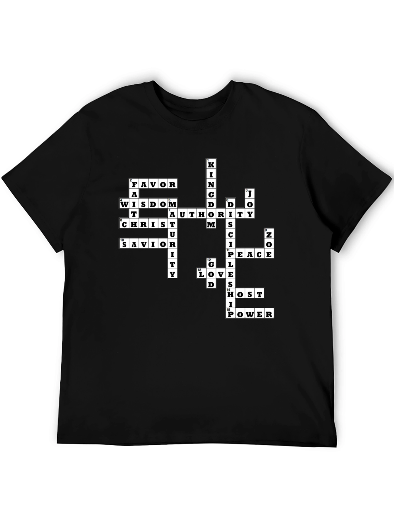 Christian Crossword T-Shirt - Faith Inspired Apparel