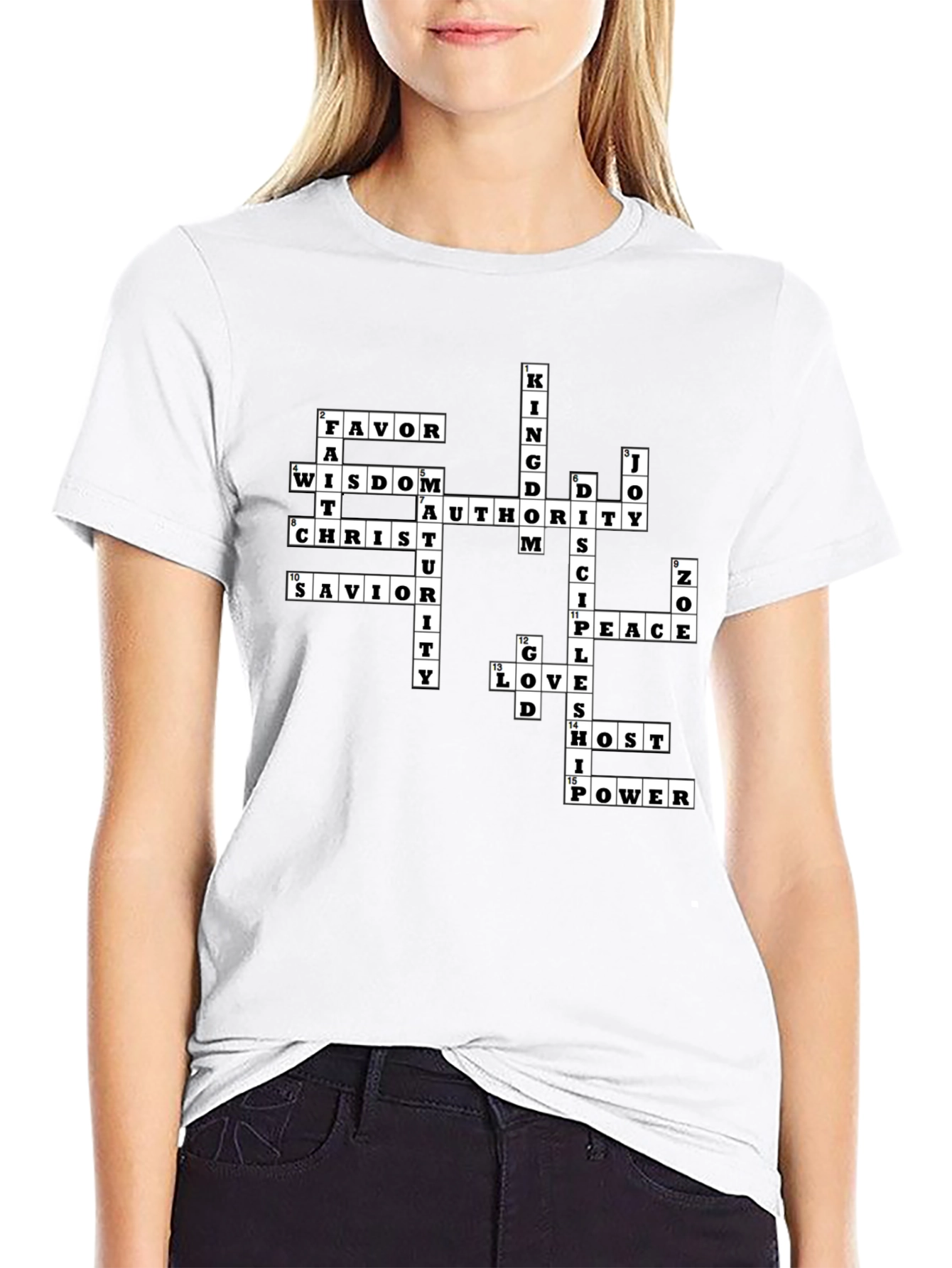 Christian Crossword T-Shirt - Faith Inspired Apparel