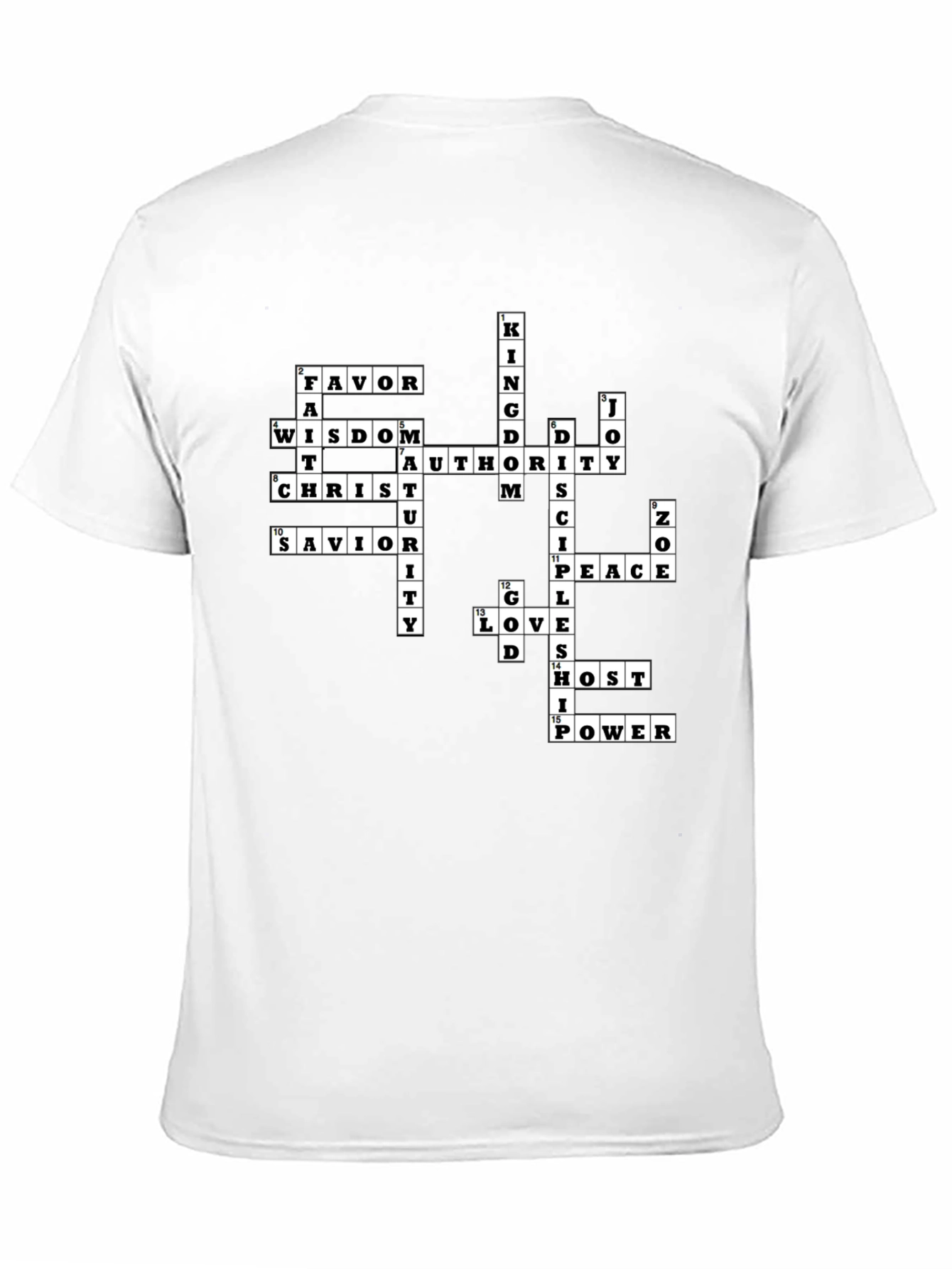 Christian Crossword T-Shirt - Faith Inspired Apparel