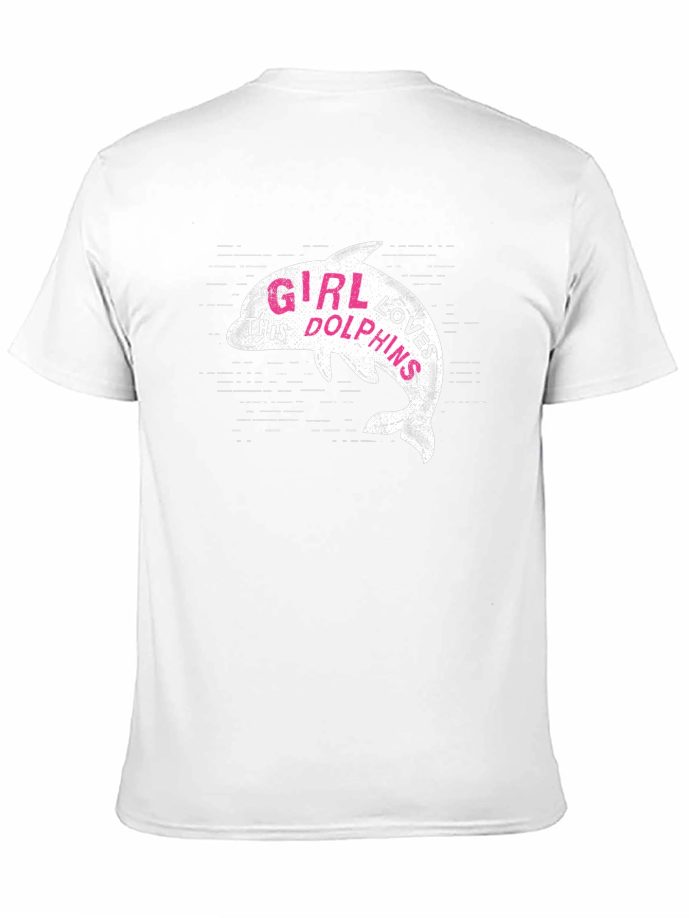 Girl Loves Dolphins T-Shirt - Black Graphic Tee