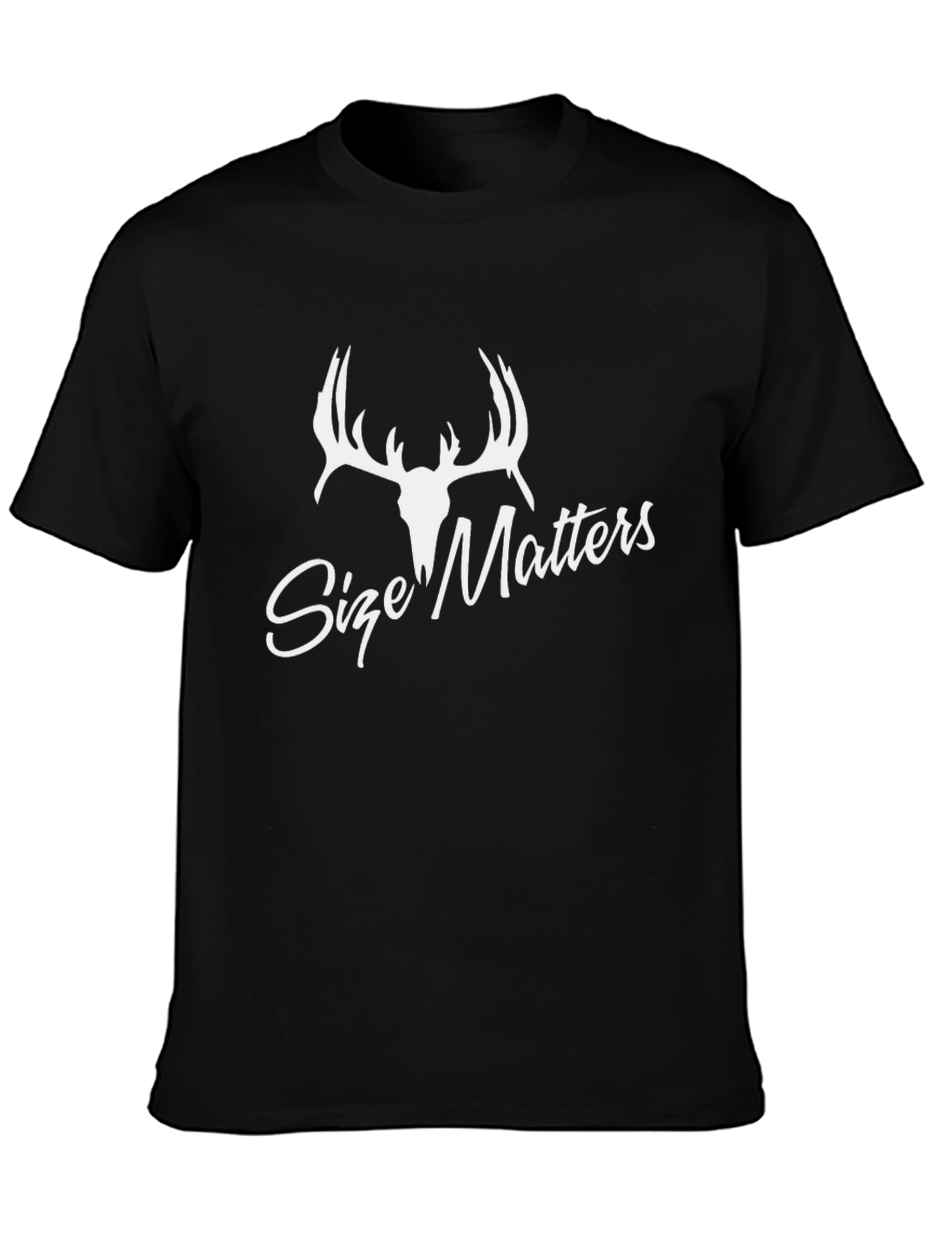 Size Matters Deer Antler Graphic T-Shirt