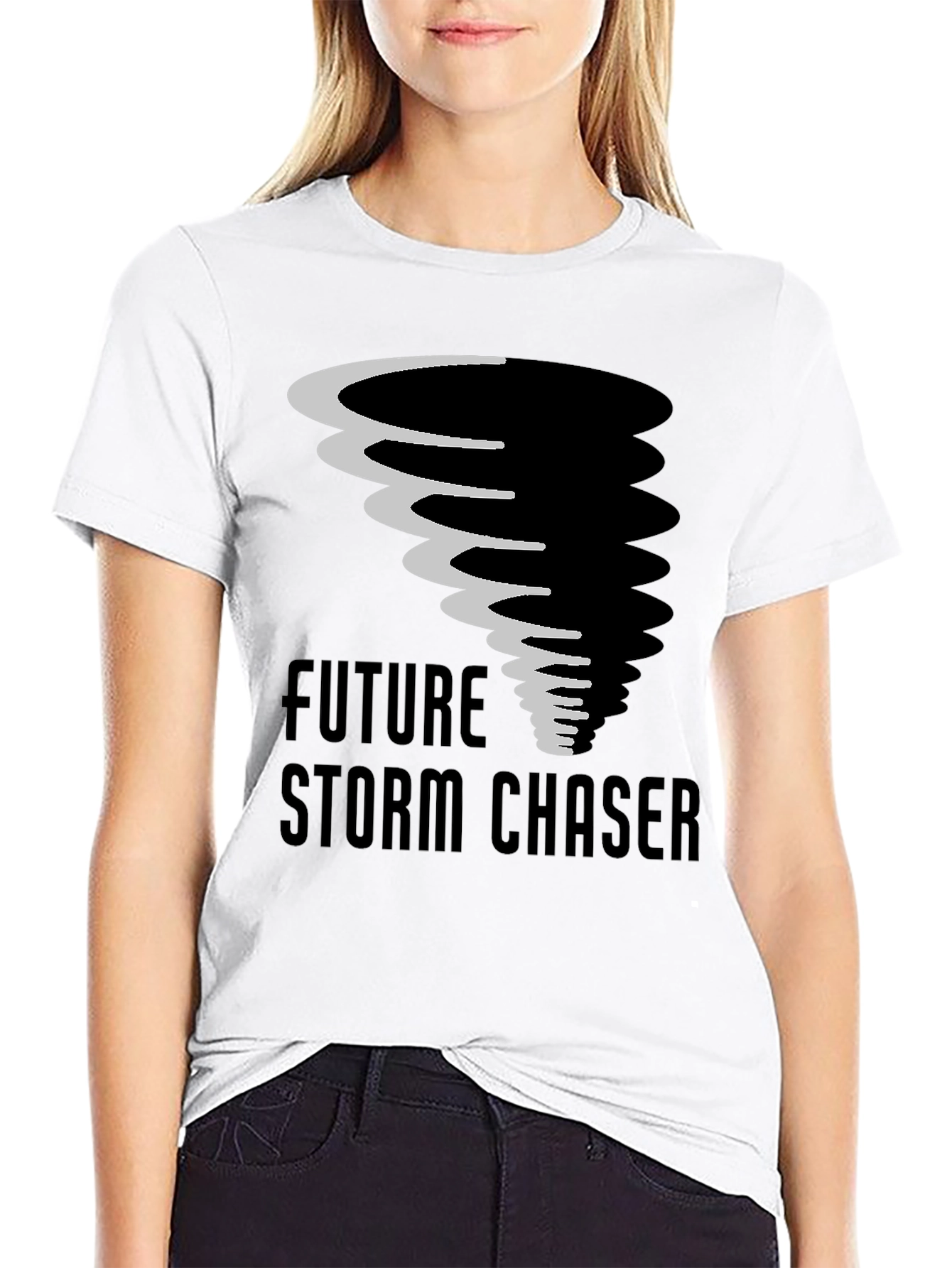 Future Storm Chaser Black Graphic Tee