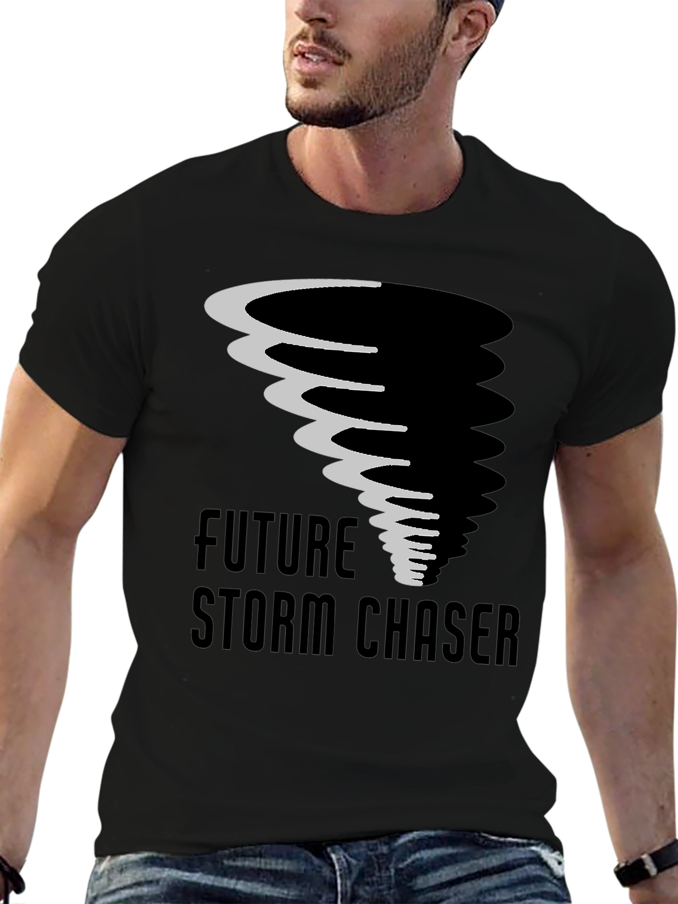 Future Storm Chaser Black Graphic Tee