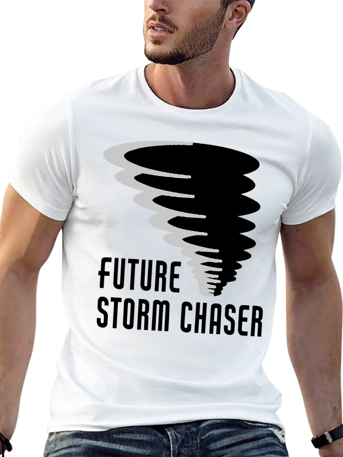Future Storm Chaser Black Graphic Tee
