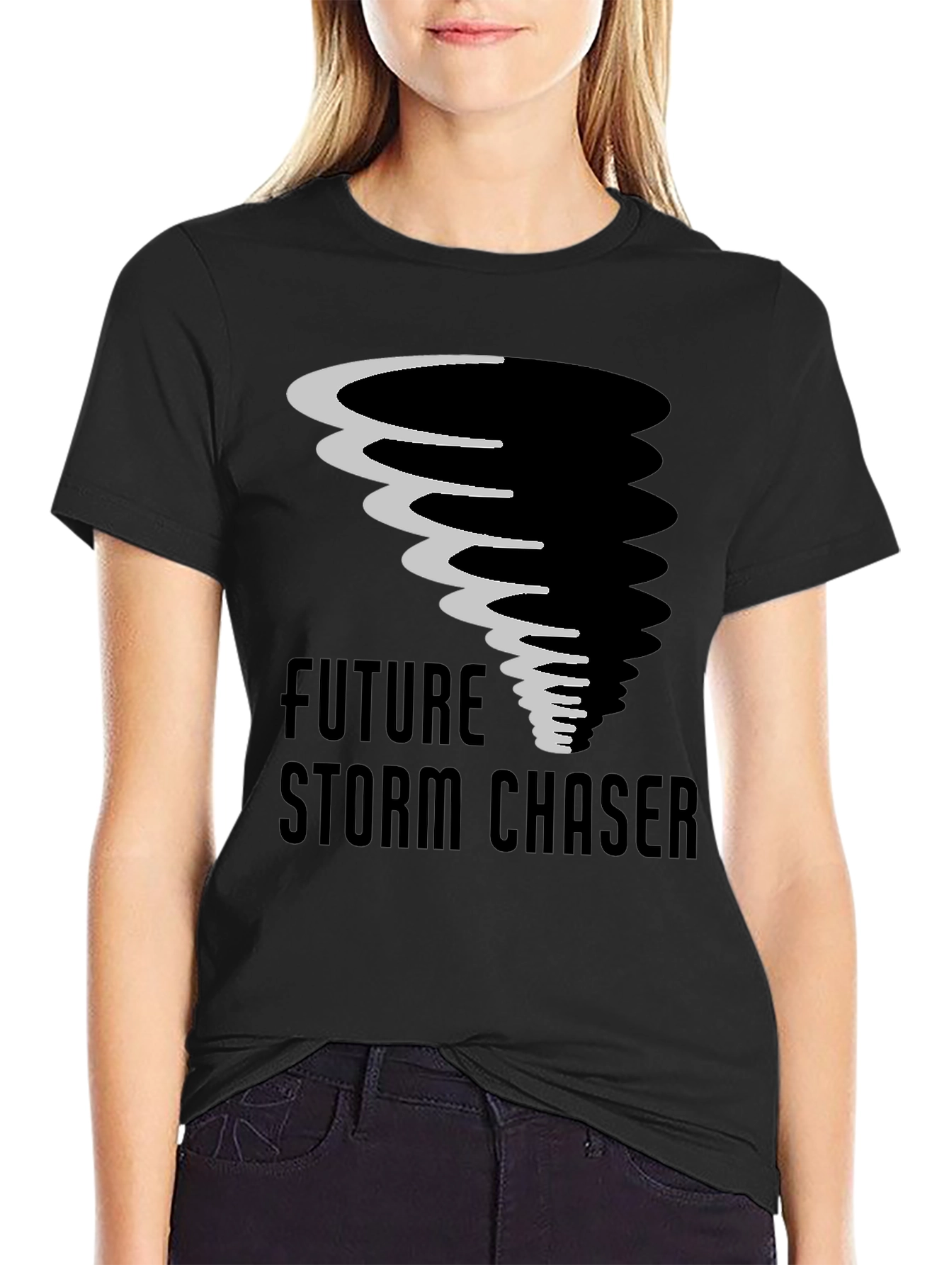 Future Storm Chaser Black Graphic Tee