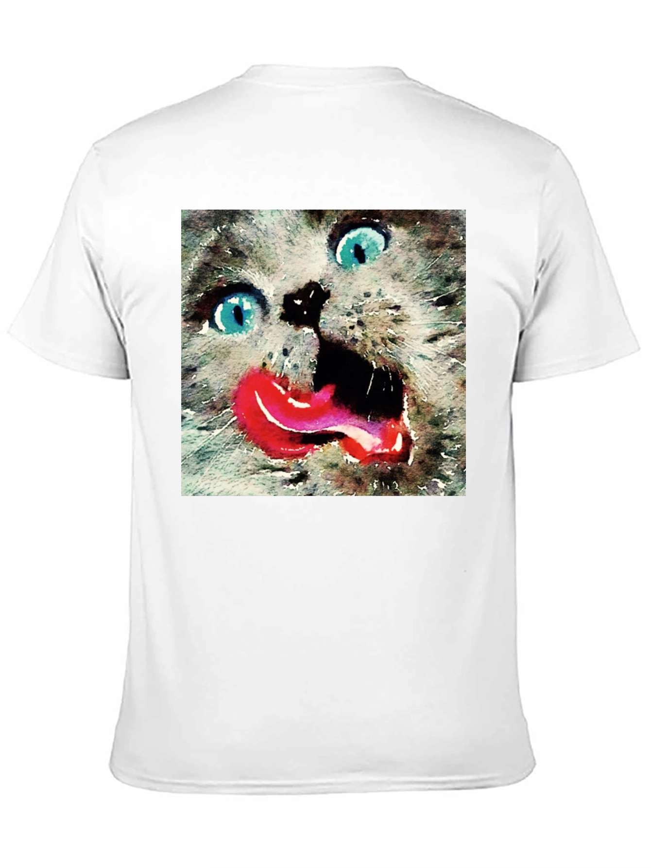 Crazy Cat Tongue Out T-Shirt
