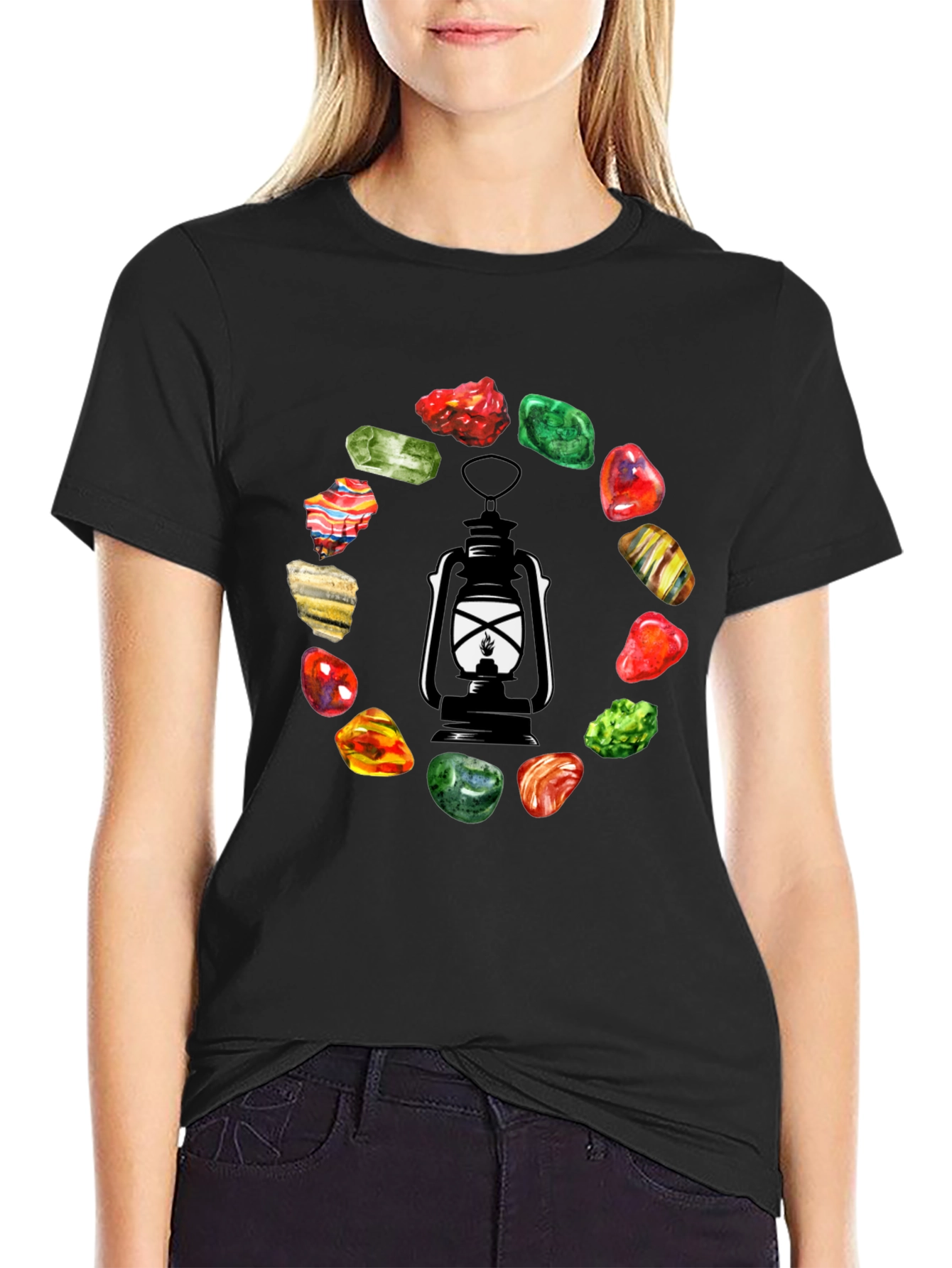 Lantern & Gemstone Circle Graphic Tee