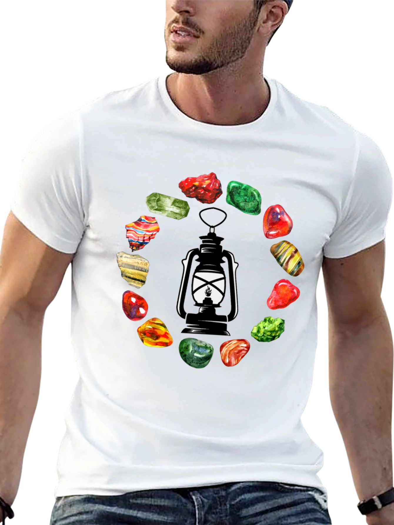 Lantern & Gemstone Circle Graphic Tee