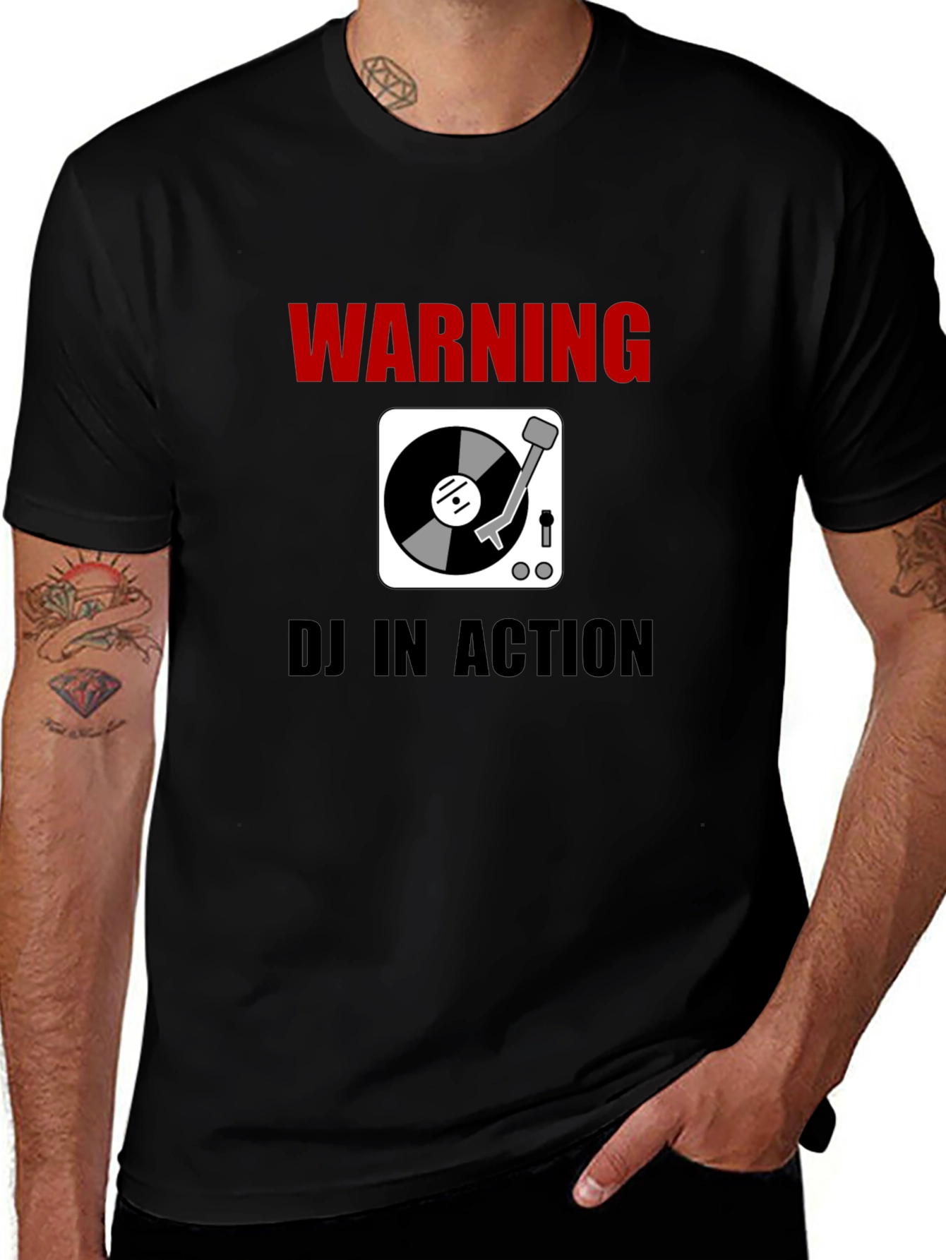 Warning DJ In Action T-Shirt