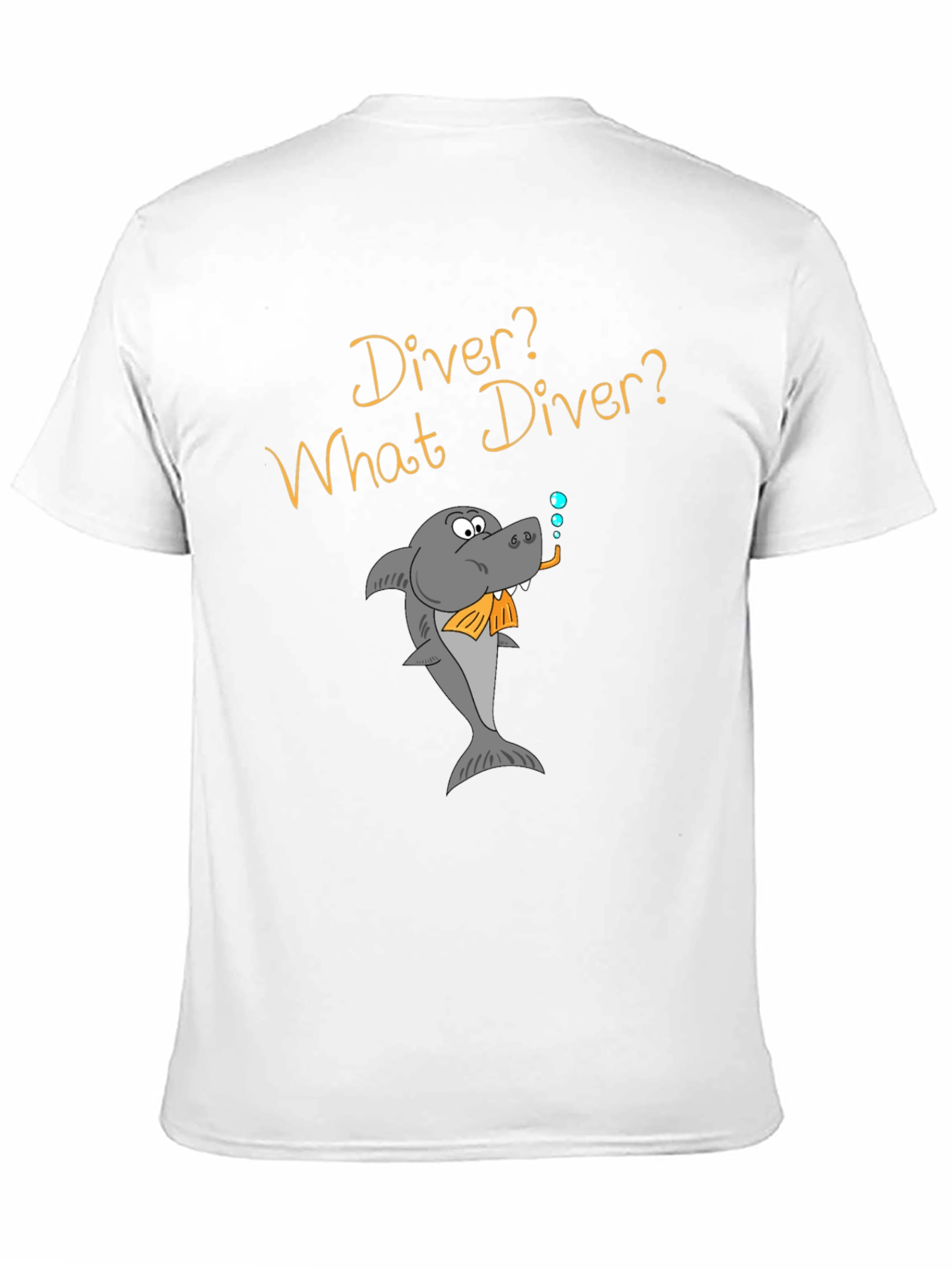 Humorous Diver Shark T-Shirt