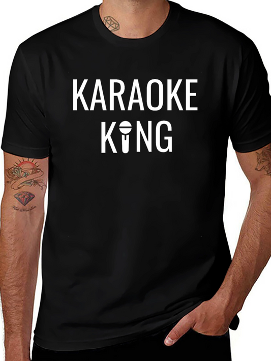 Karaoke King Graphic T-Shirt - Black