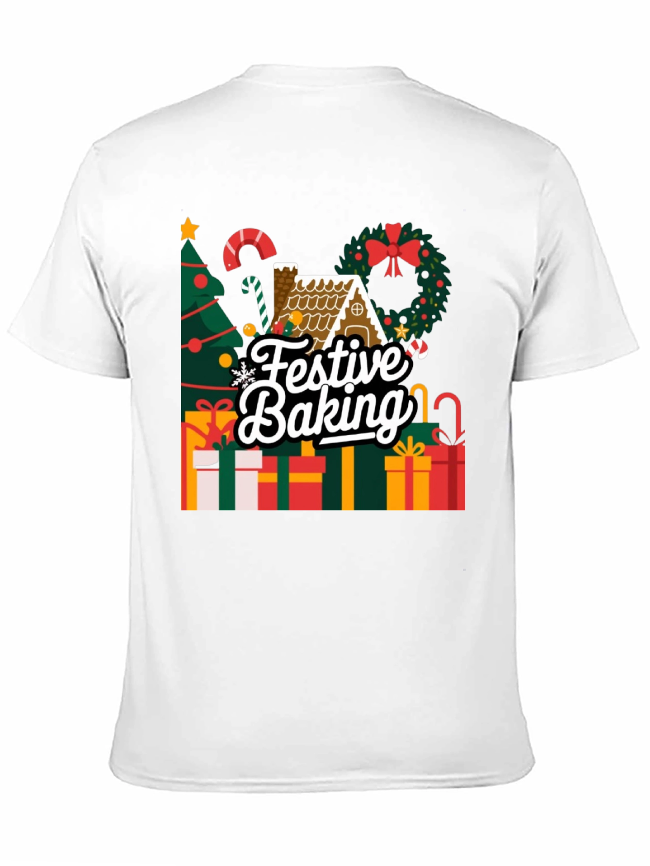 Festive Baking Christmas Holiday Graphic T-Shirt