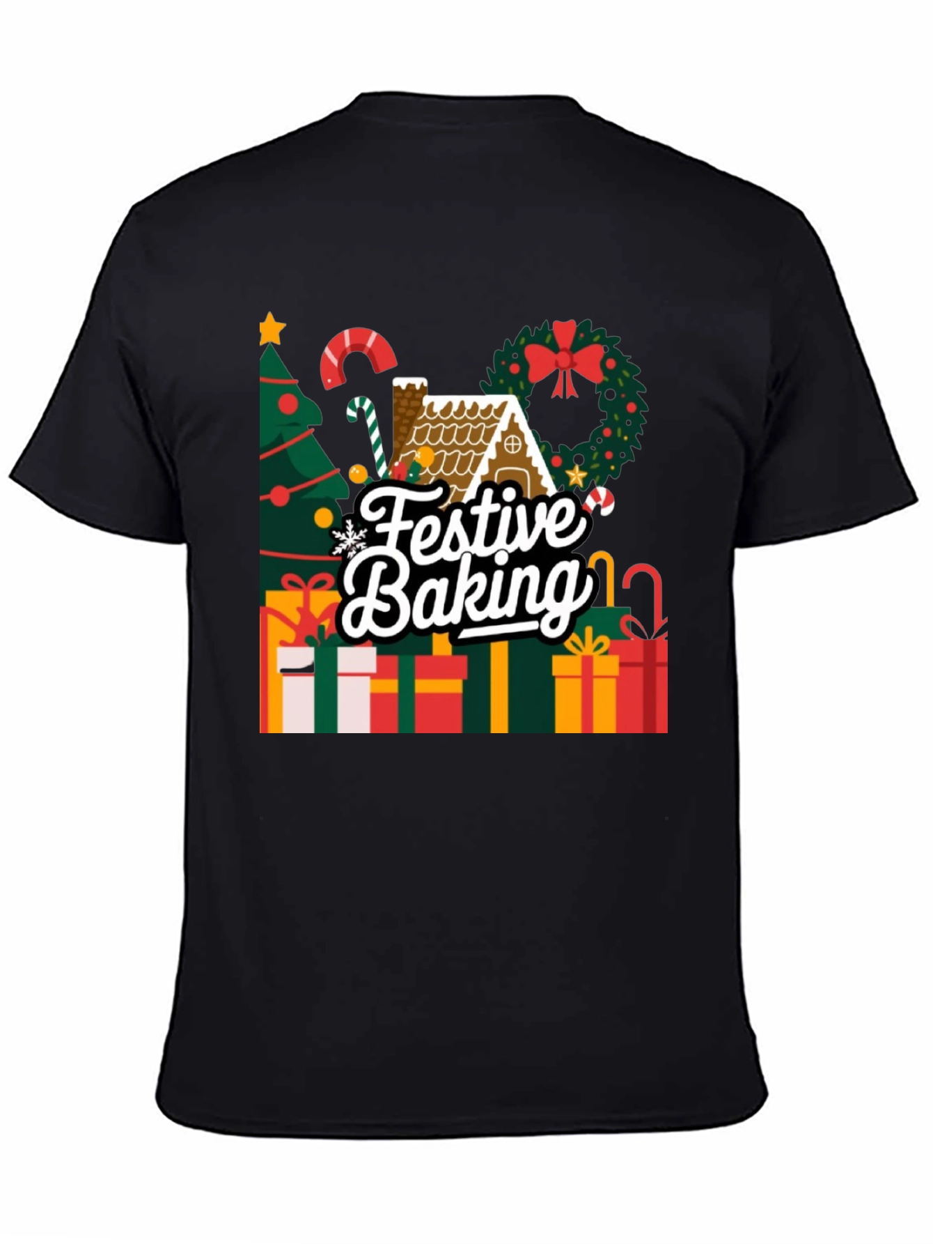 Festive Baking Christmas Holiday Graphic T-Shirt