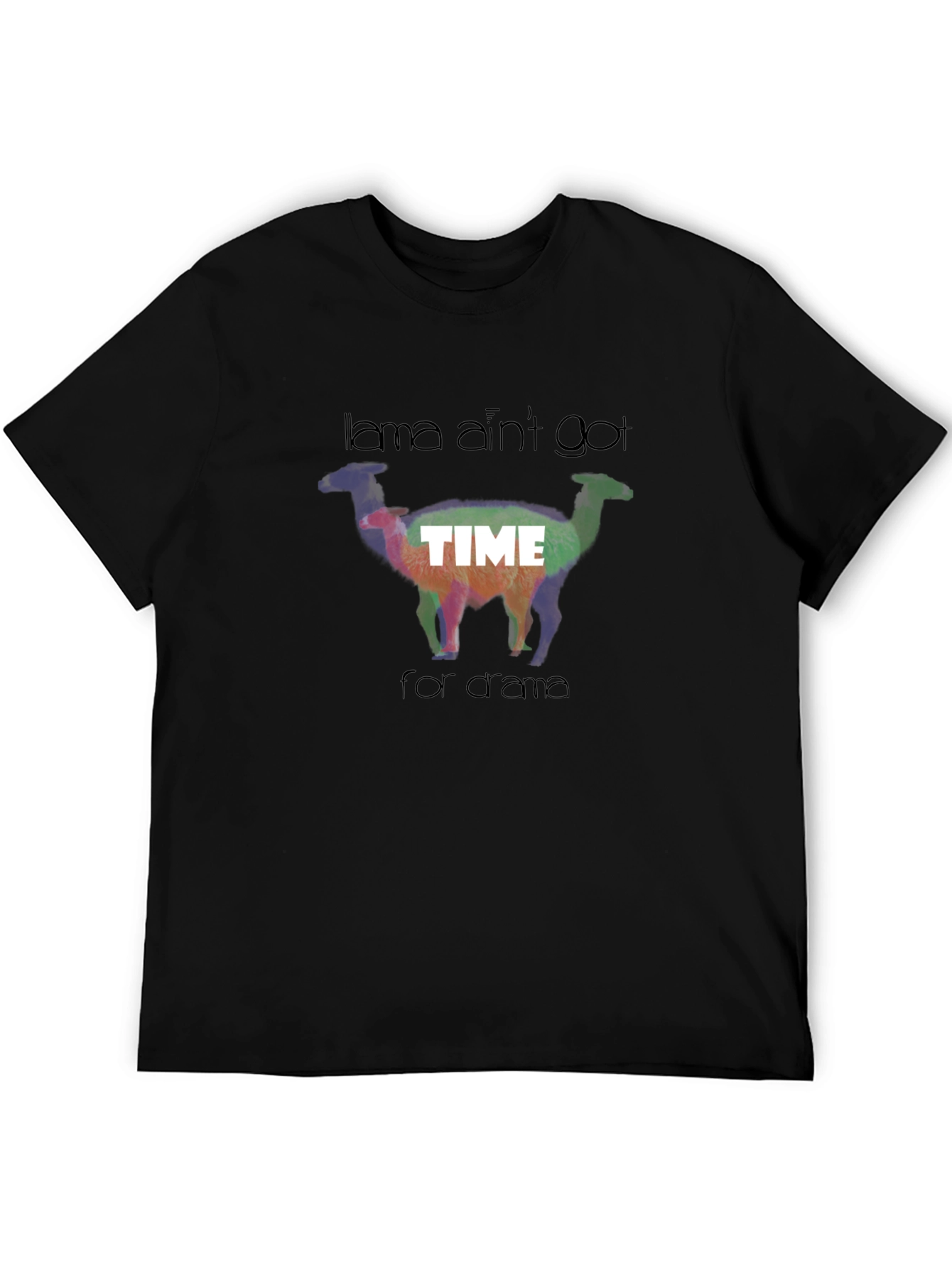 Llama Aint Got Time For Drama Graphic T-Shirt