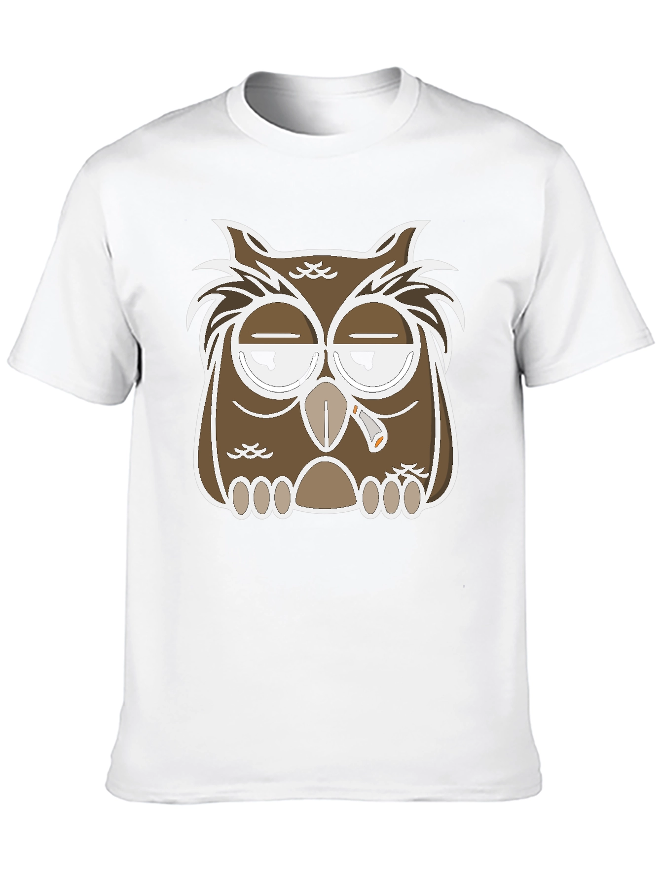 Owl Graphic T-Shirt - Relaxed Stoner Design