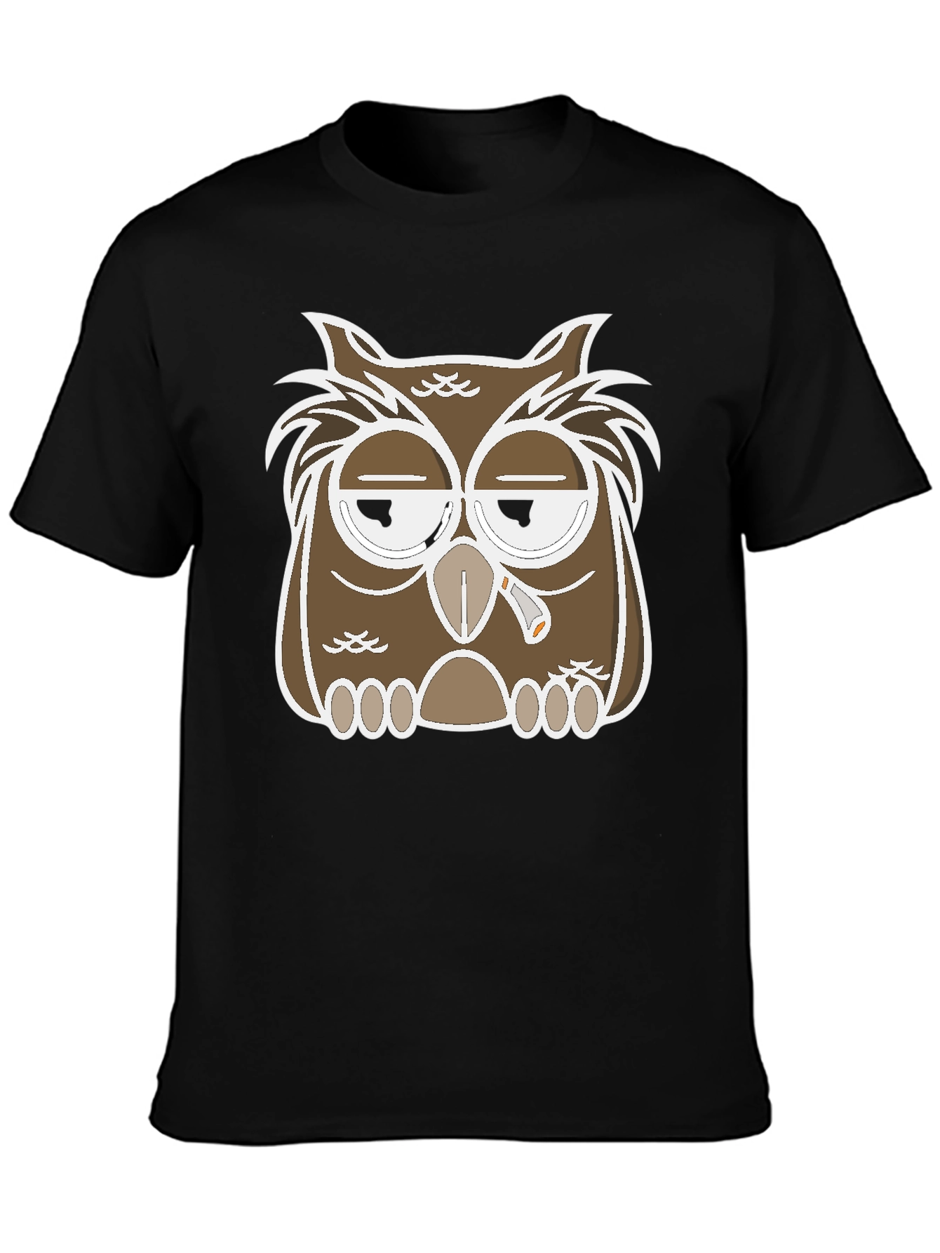 Owl Graphic T-Shirt - Relaxed Stoner Design