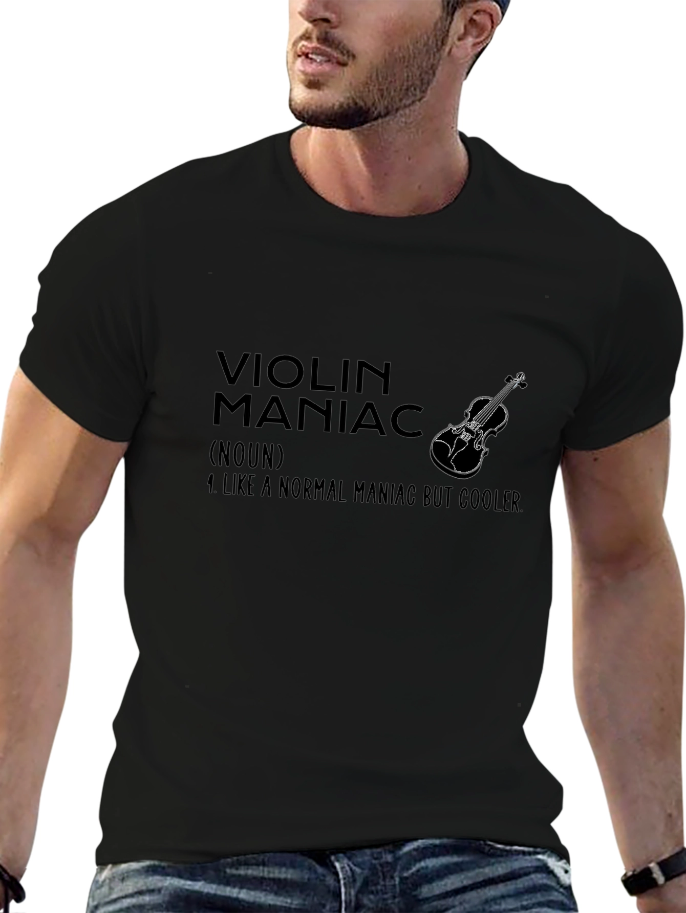 Violin Maniac T-Shirt - Cool Musician Tee