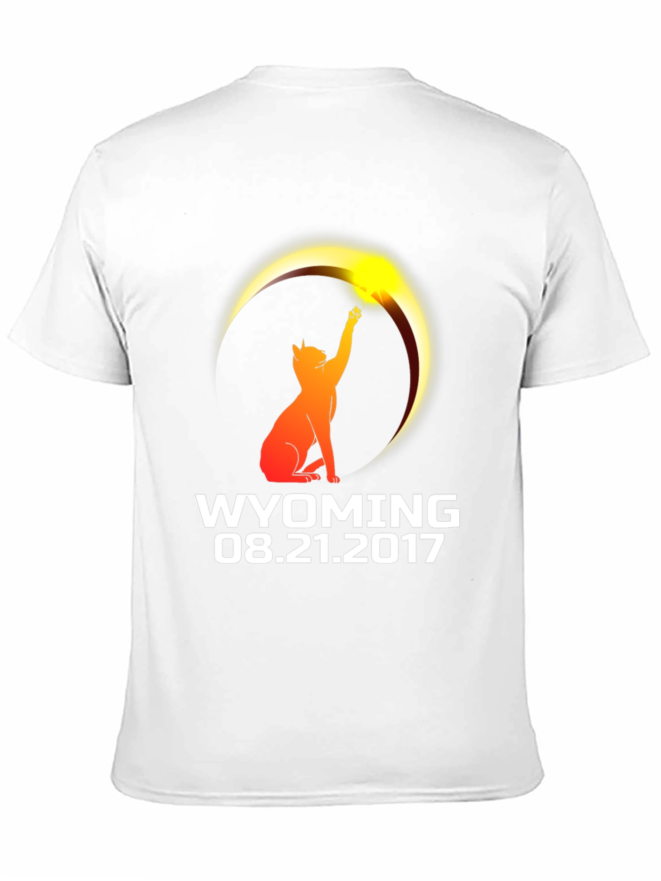 Wyoming Eclipse 2017 Cat T-Shirt