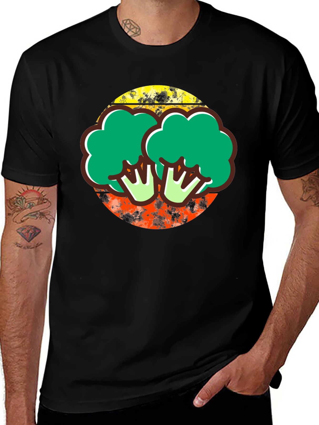 Broccoli Graphic Tee - Quirky Foodie T-Shirt