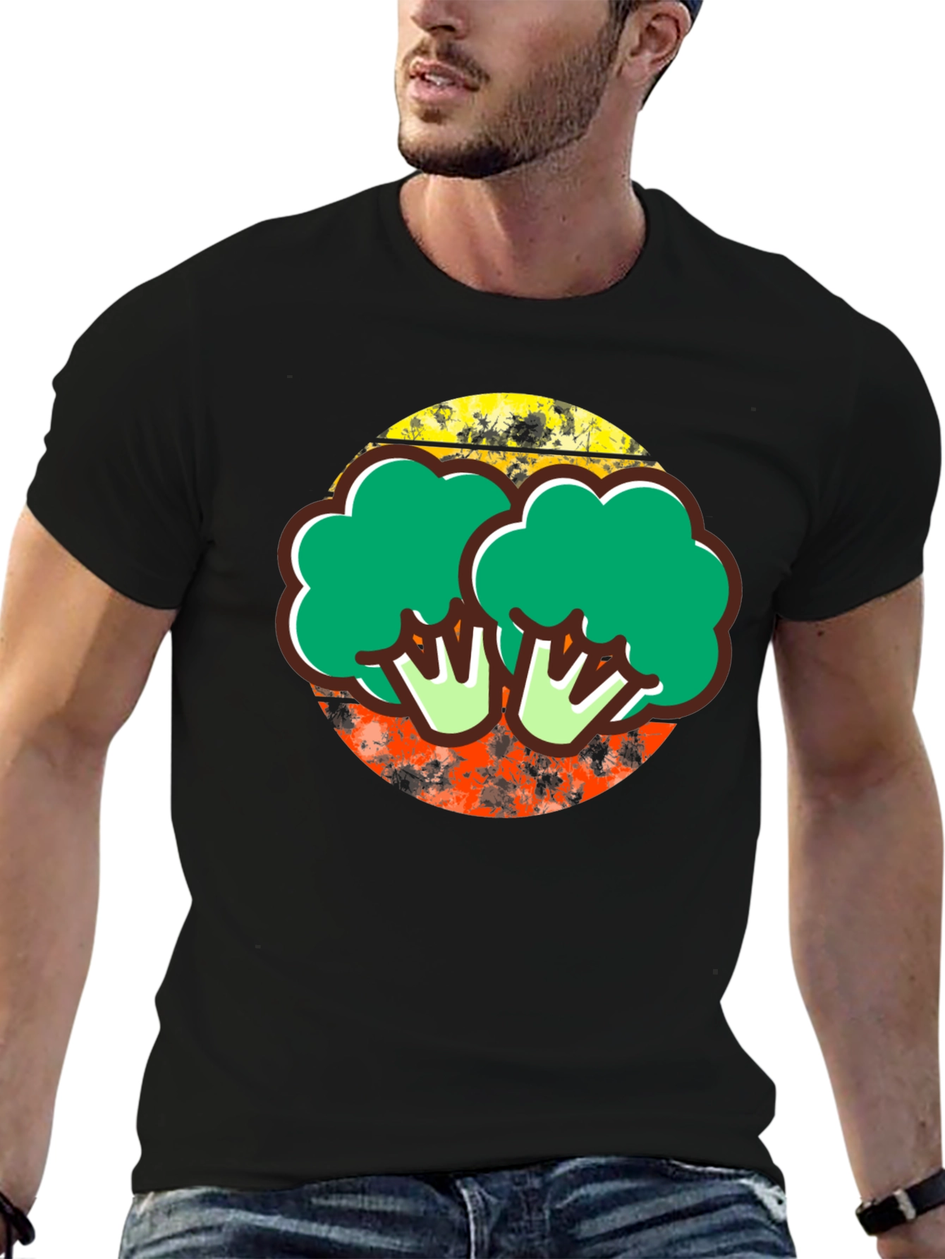 Broccoli Graphic Tee - Quirky Foodie T-Shirt