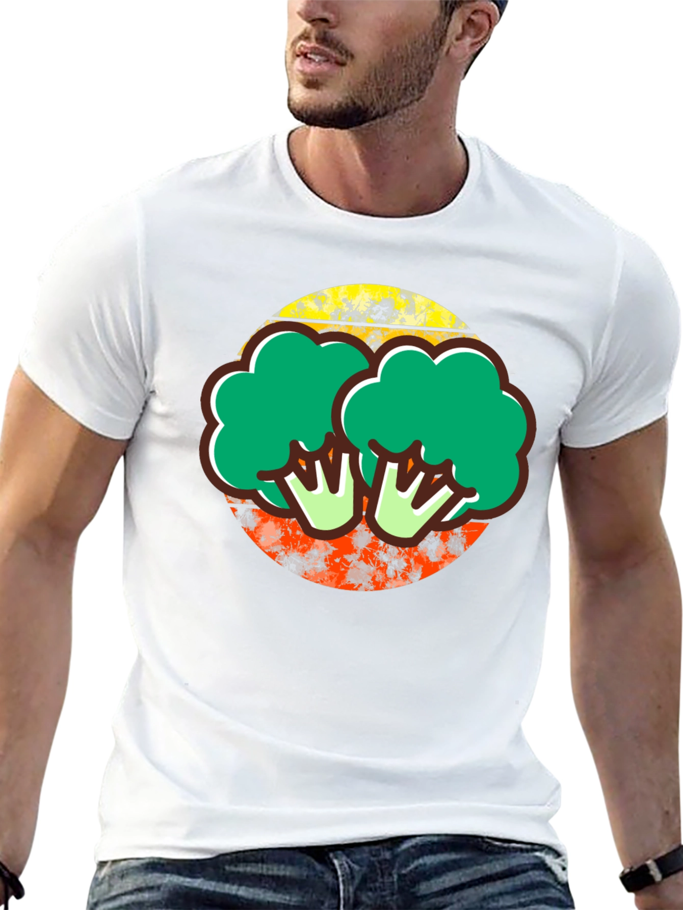 Broccoli Graphic Tee - Quirky Foodie T-Shirt