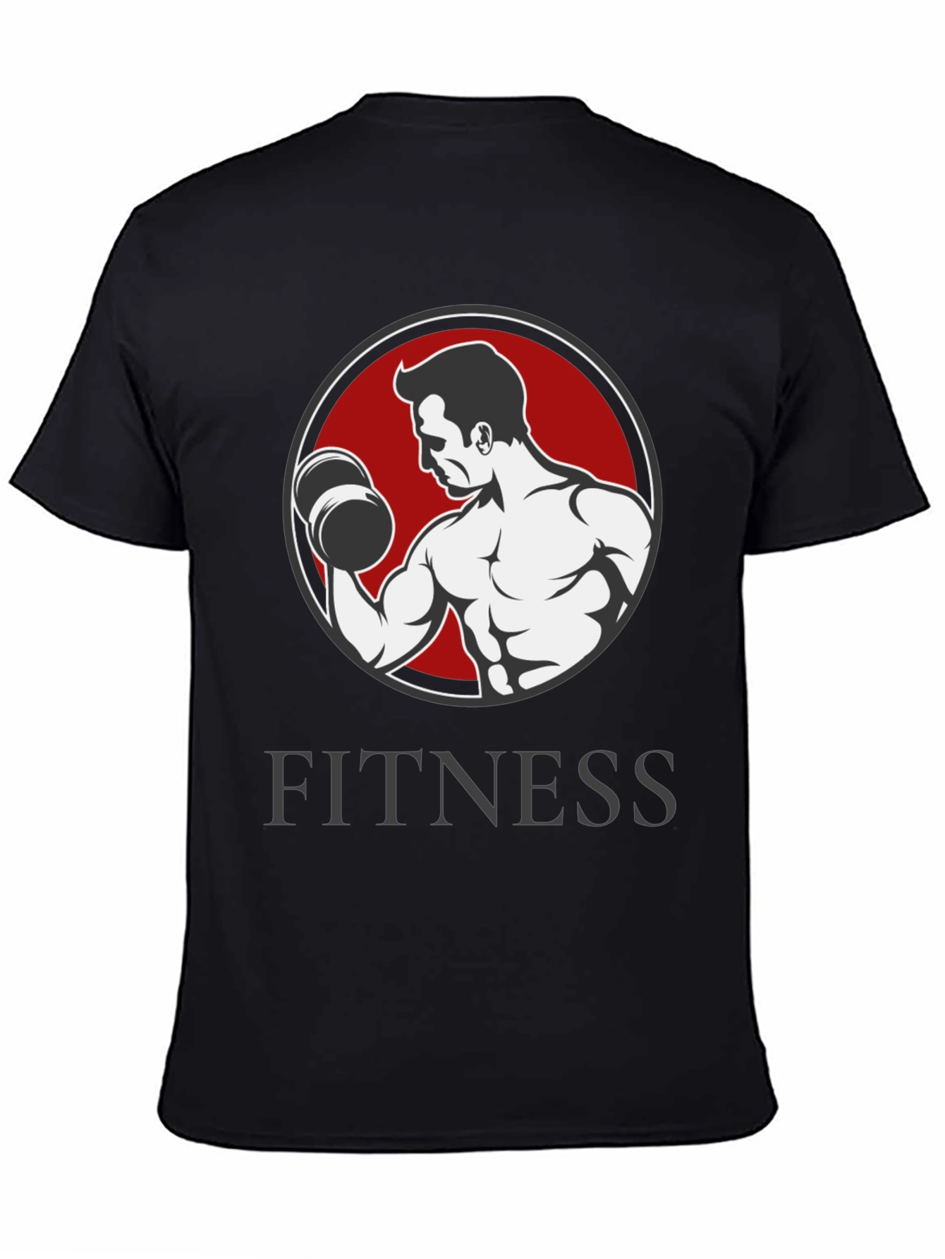 Fitness Graphic T-Shirt - Bodybuilder Design