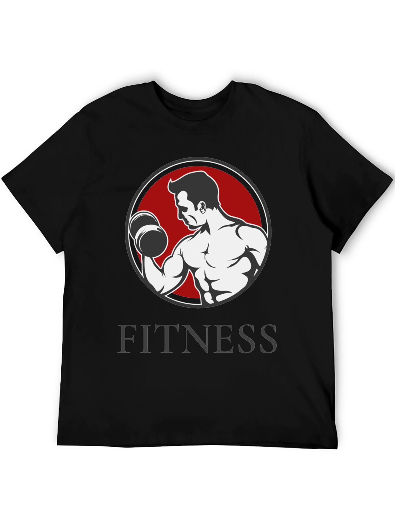Fitness Graphic T-Shirt - Bodybuilder Design