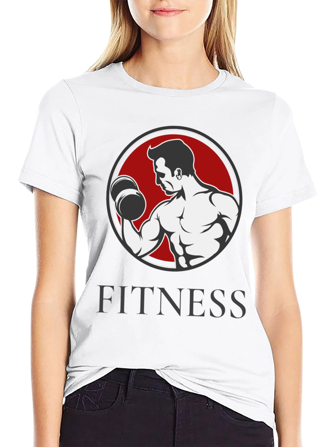 Fitness Graphic T-Shirt - Bodybuilder Design