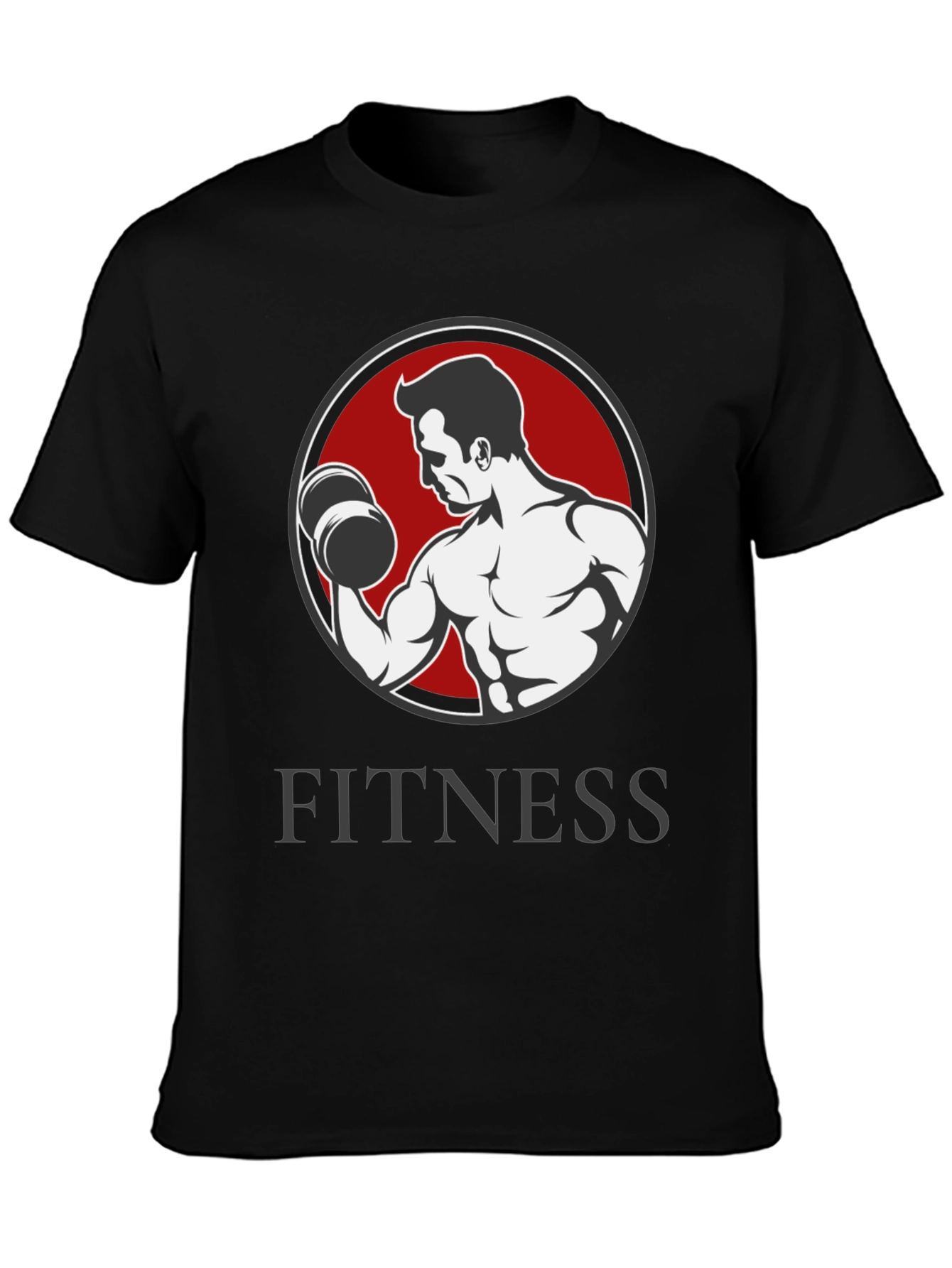 Fitness Graphic T-Shirt - Bodybuilder Design