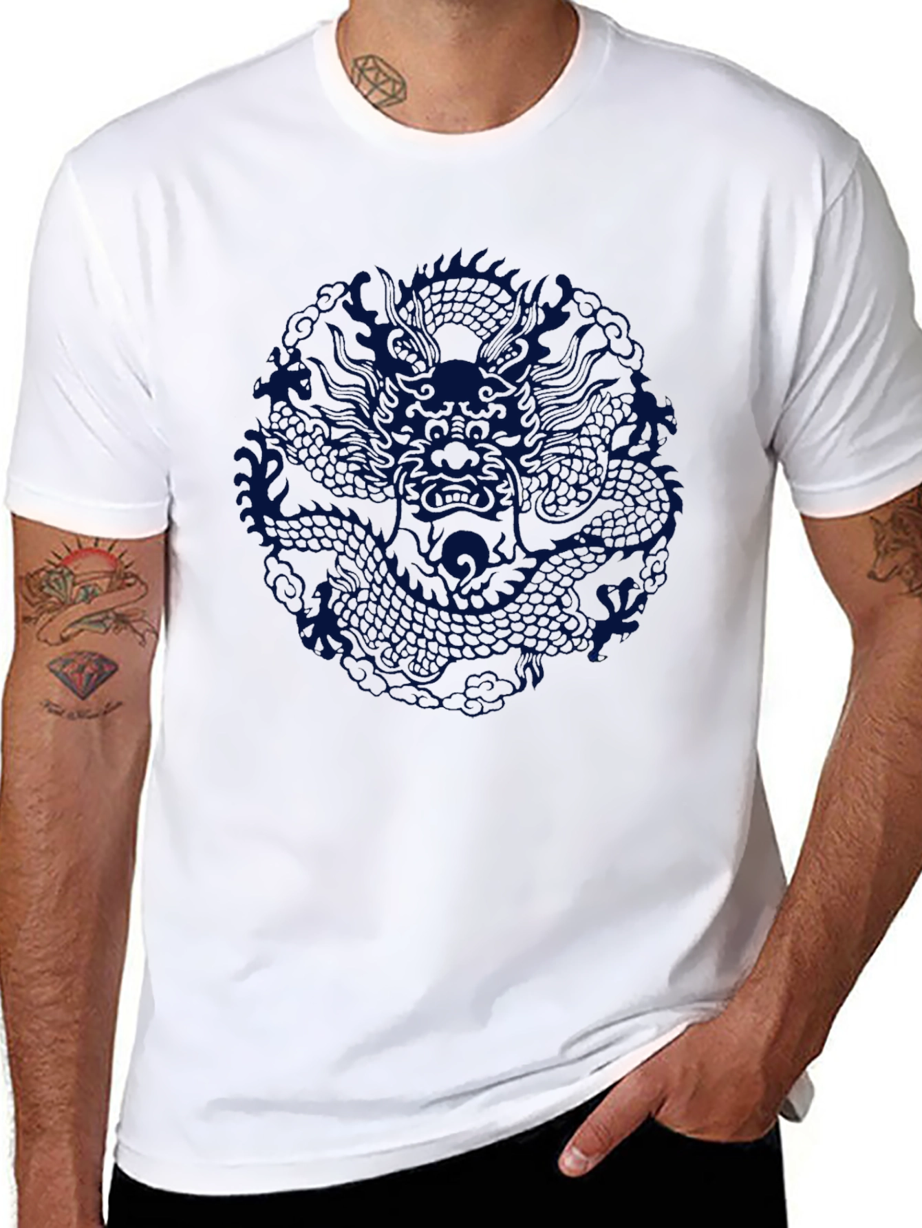 Dragon Graphic Black Tee