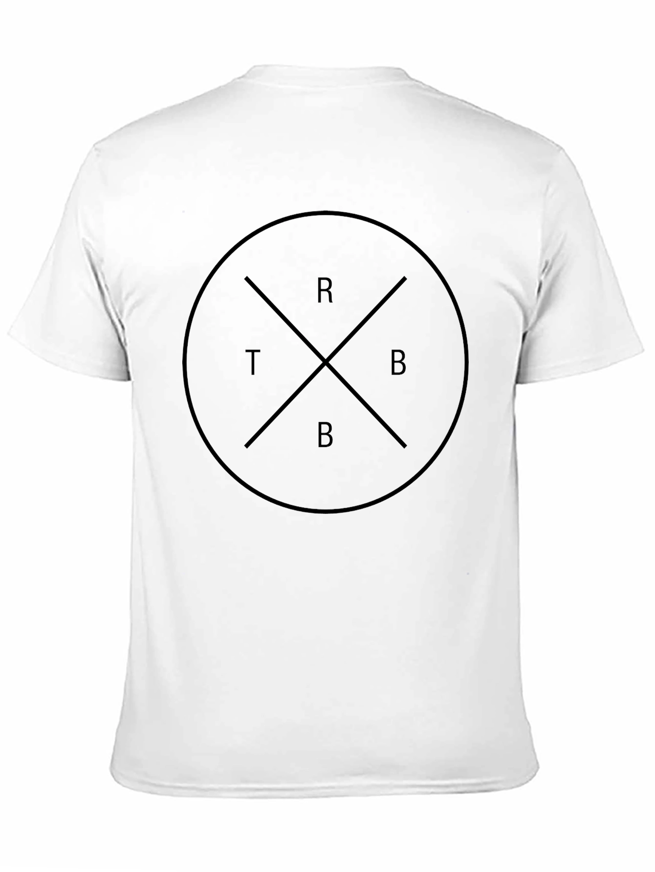Graphic Tee - Circle with Cross and Letters