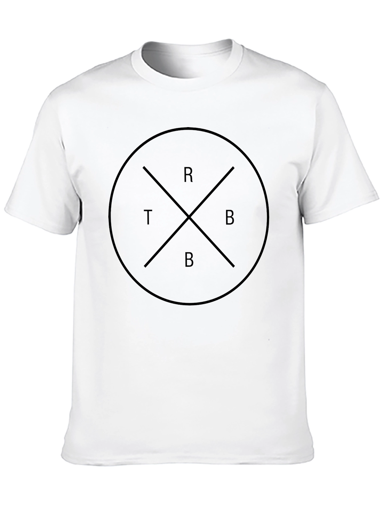 Graphic Tee - Circle with Cross and Letters