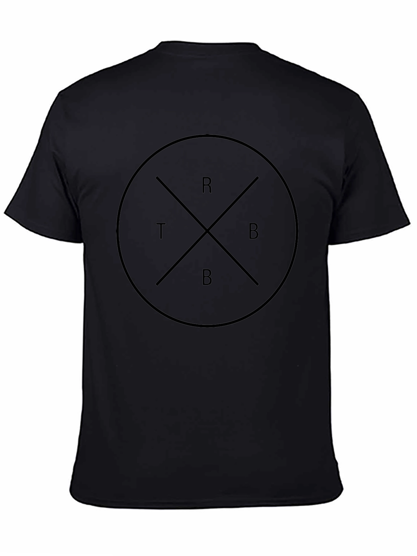 Graphic Tee - Circle with Cross and Letters