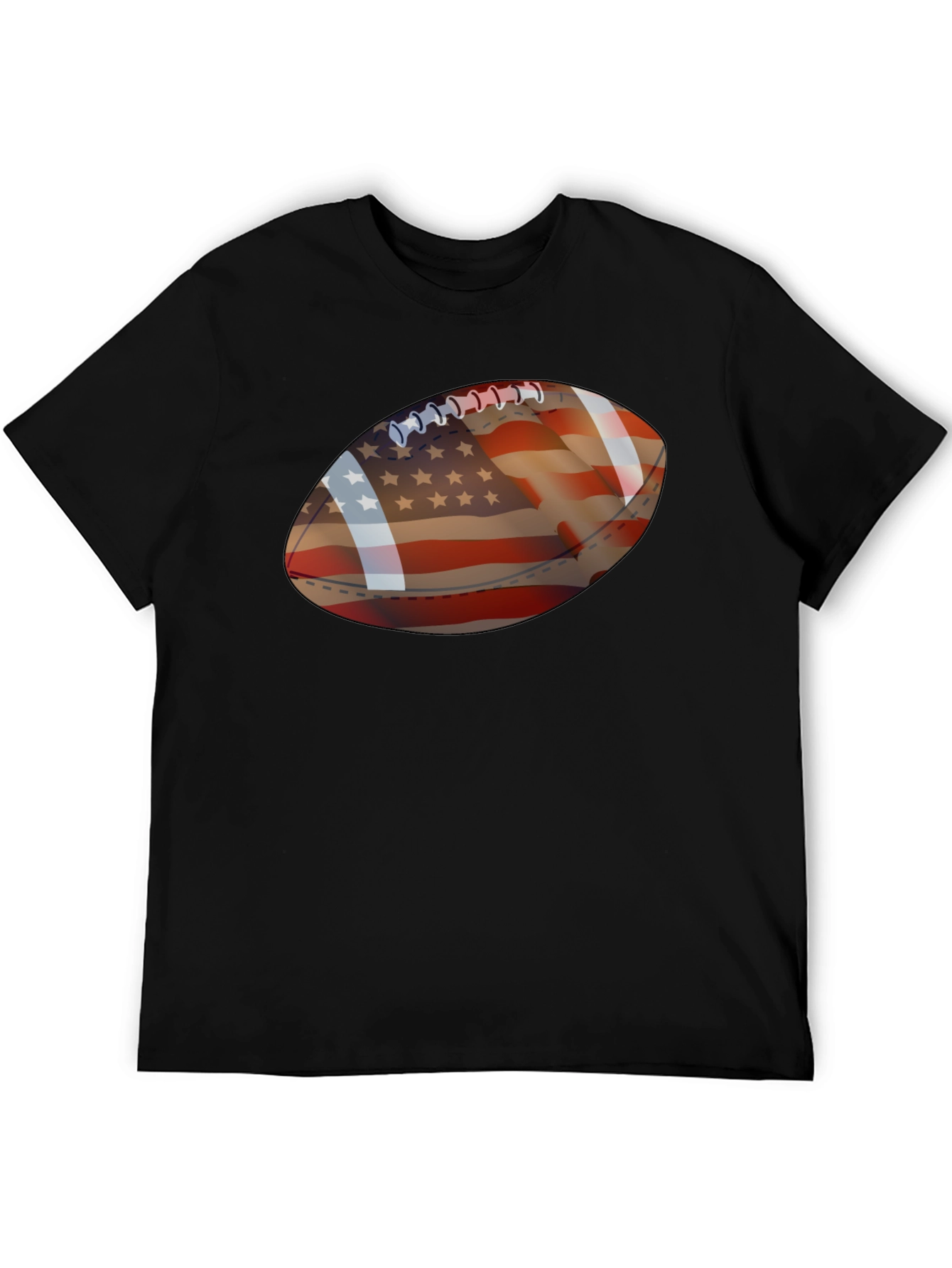 American Flag Football Graphic Tee