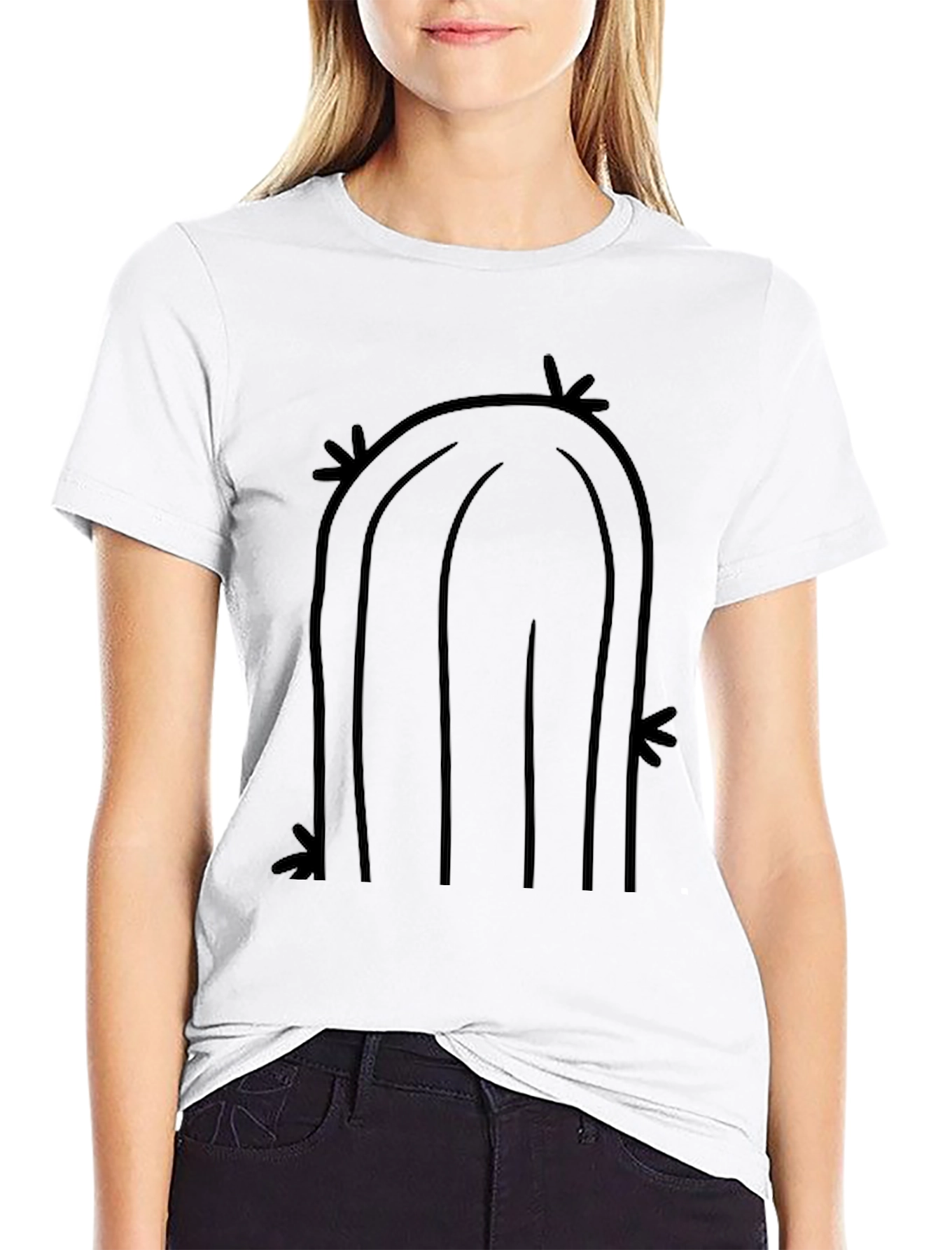 Cactus Graphic Tee - Black