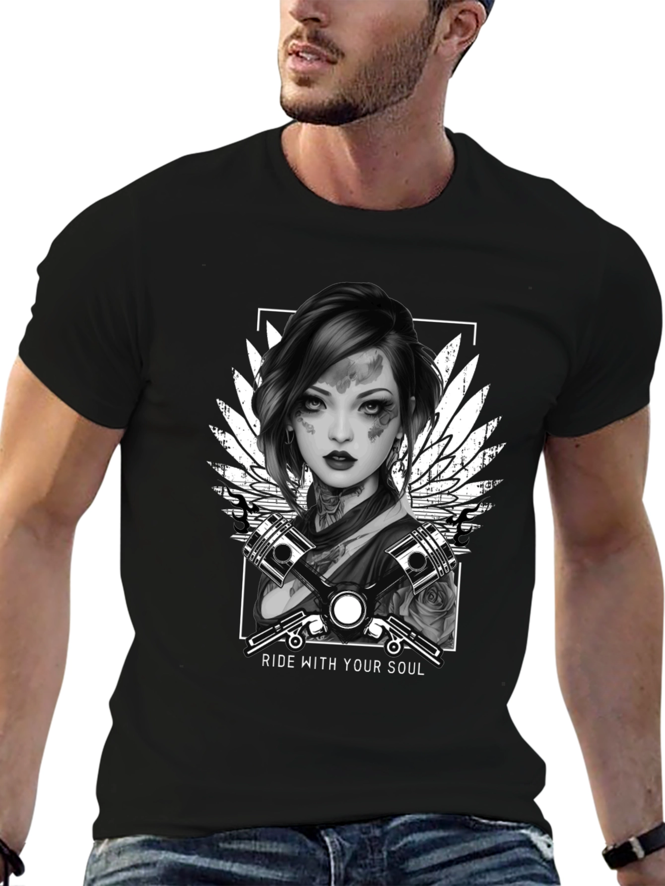 Ride With Your Soul Biker T-Shirt