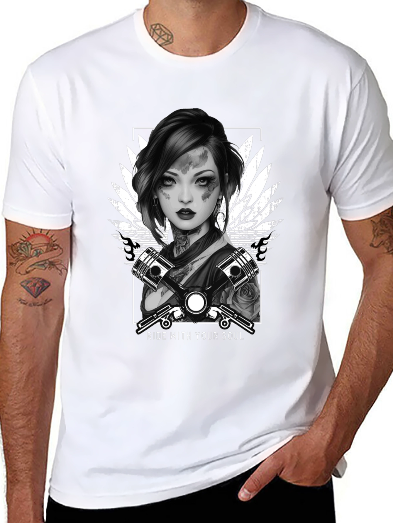 Ride With Your Soul Biker T-Shirt