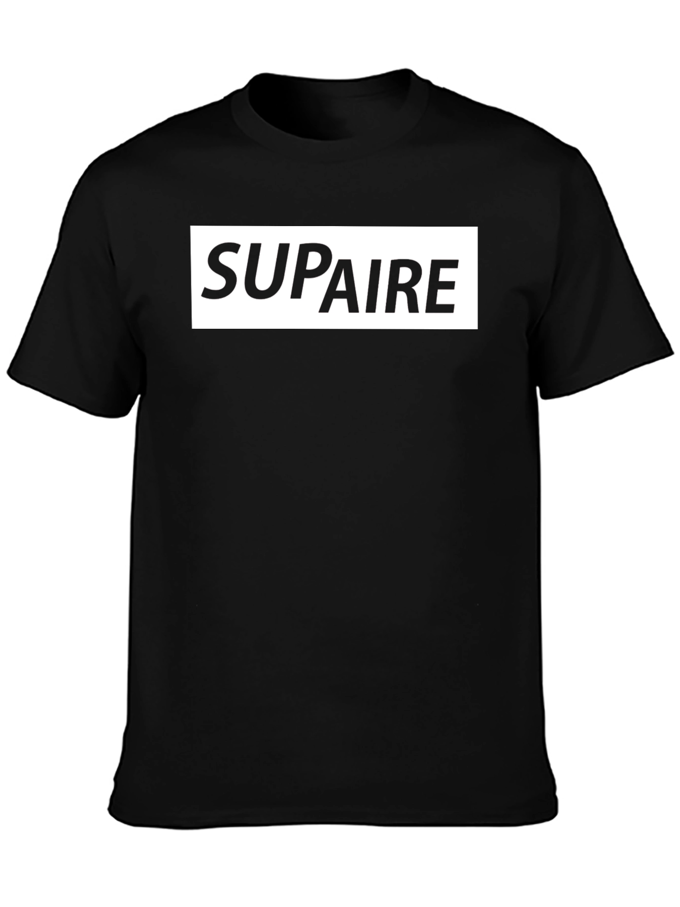 Supaire Graphic Print Black T-Shirt