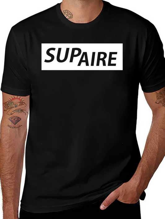 Supaire Graphic Print Black T-Shirt